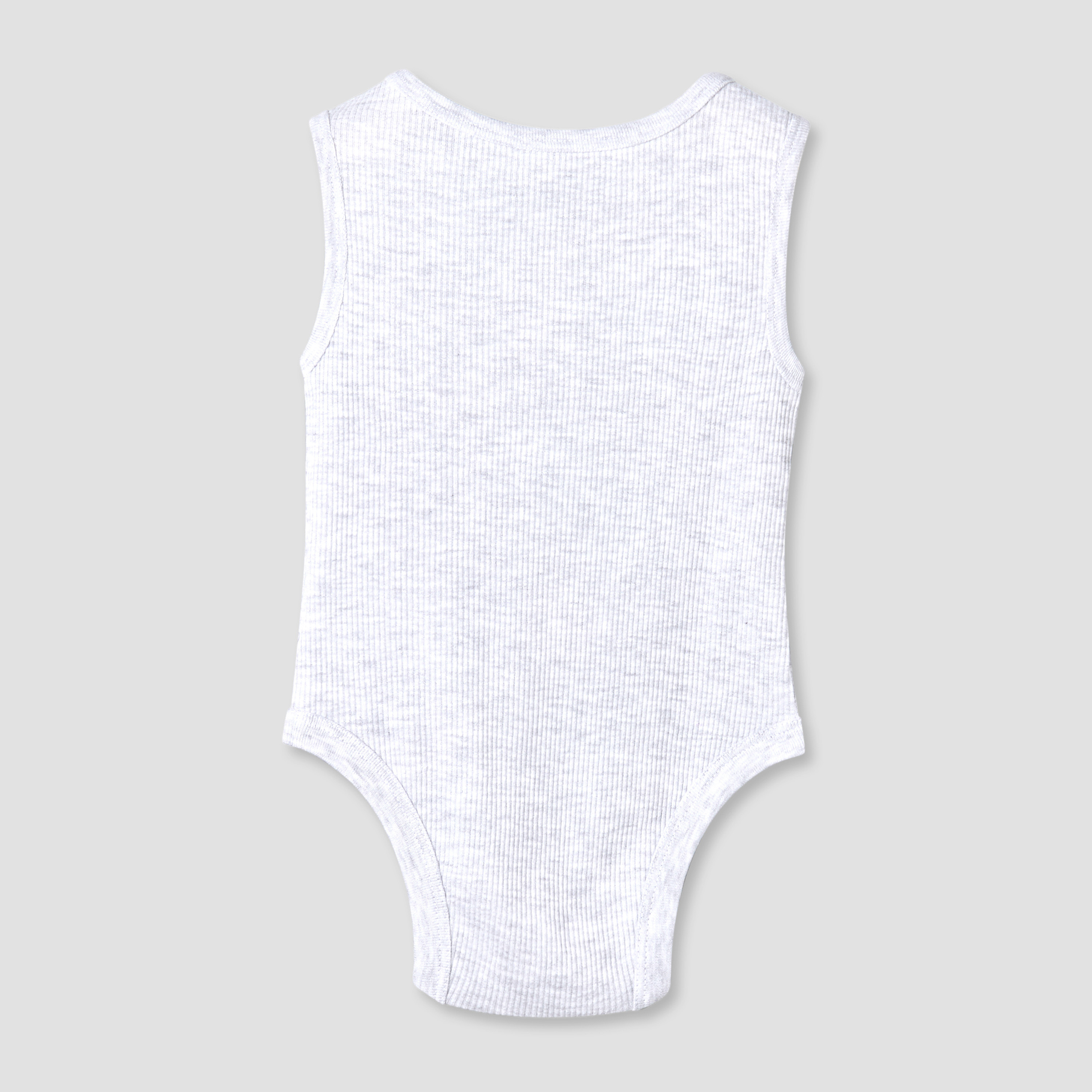 Pack of 5 Juniors Round Neck Sleeveless Bodysuit with Animal Print-baby-boys-clothing-bodysuits-image-10