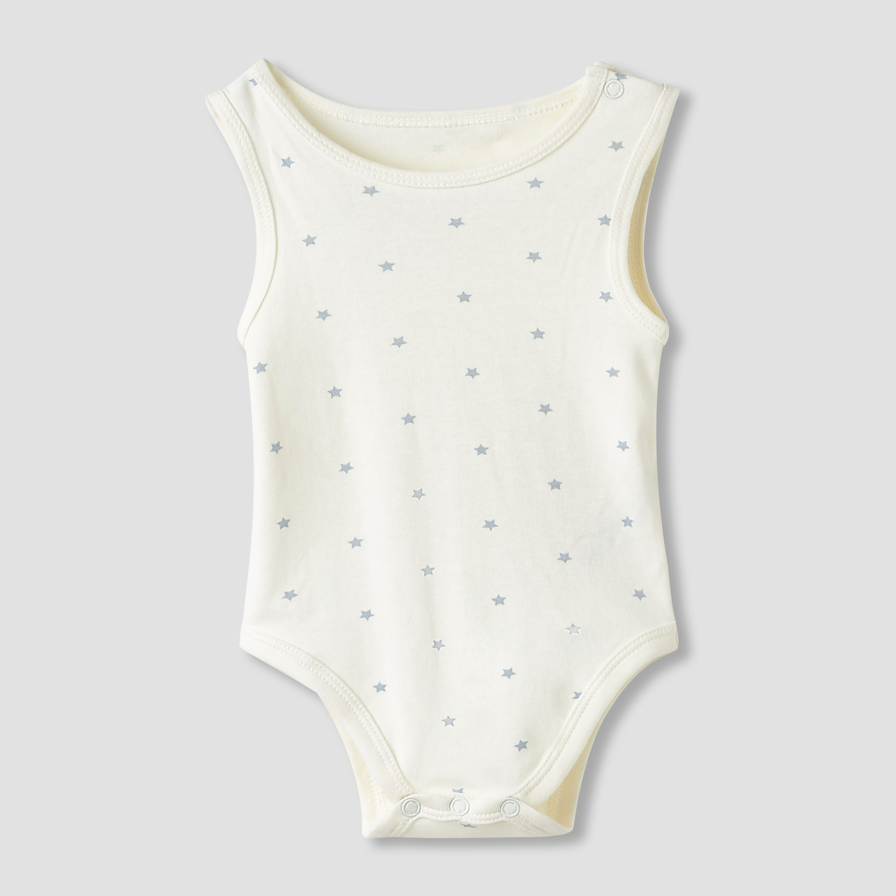 Juniors Round Neck Bodysuit with Snap Button Closure - Cotton - Sleeveless  - Set of 5-baby-boys-clothing-multipacks-image-4