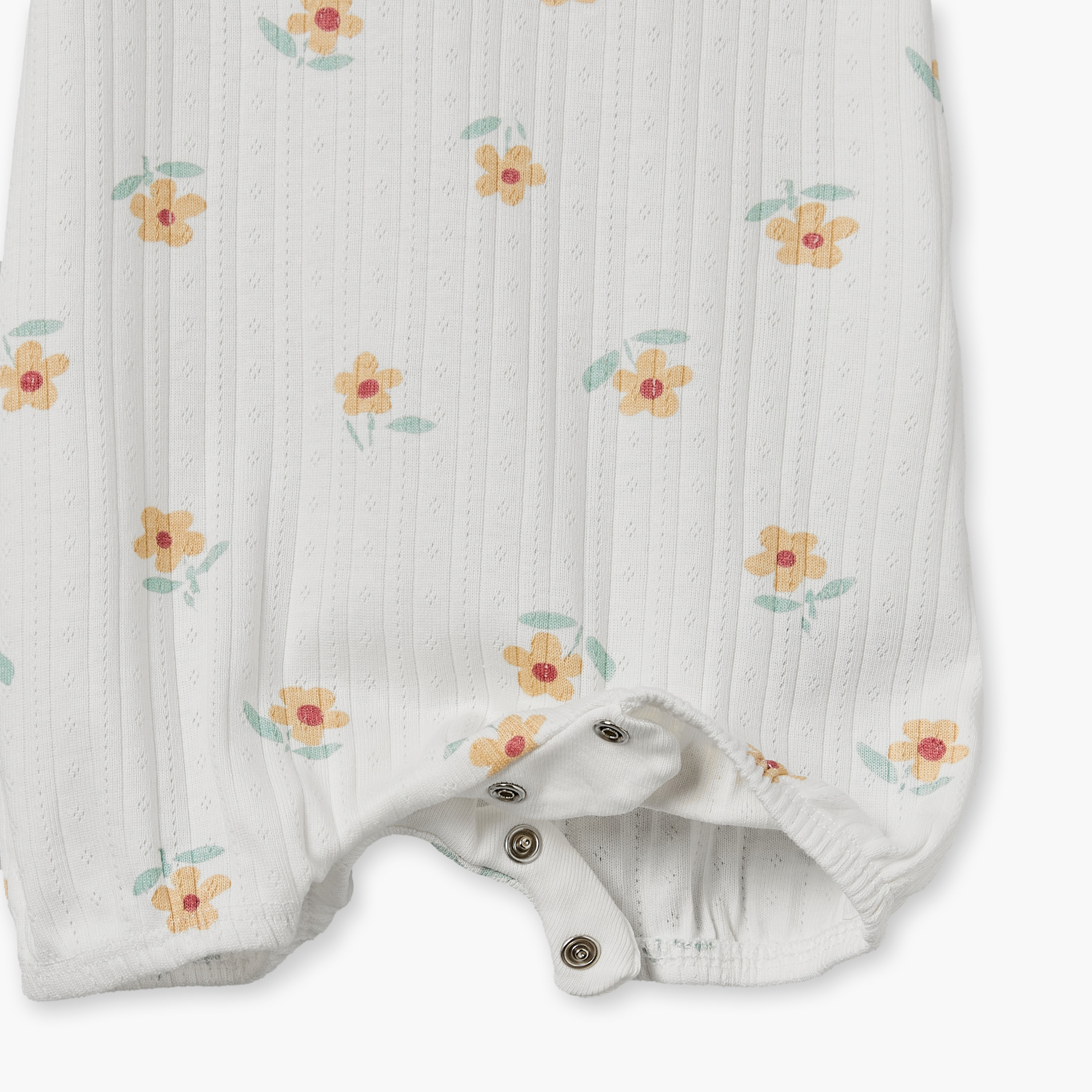 Pack of 3 Juniors Crew Neck Short Sleeves Rompers with Floral Print-baby-girls-clothing-rompers-image-8