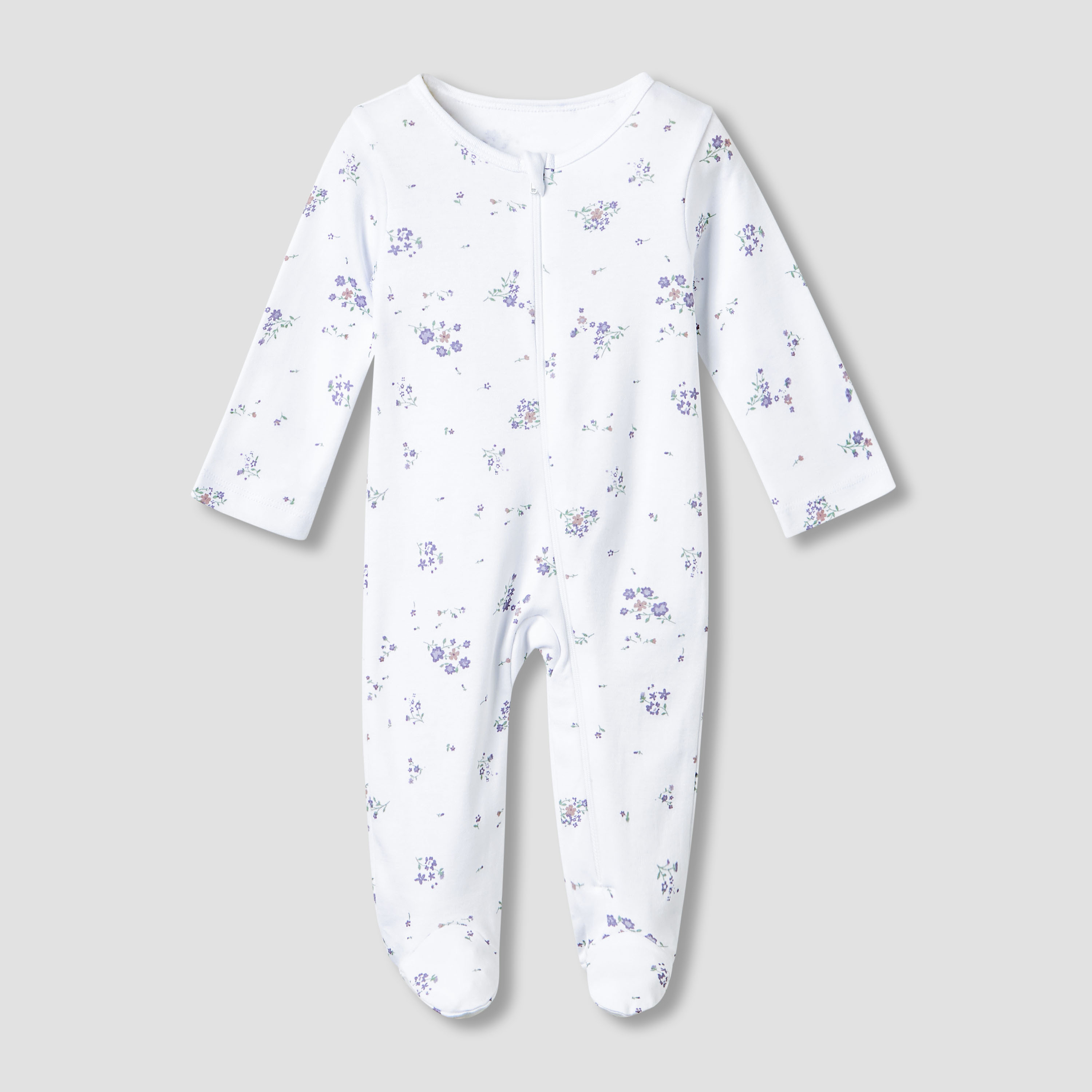 Juniors Cotton Round Neck Long Sleeves Sleepsuit with Fun Print, Set of 5-baby-girls-clothing-nightwear-sleepsuits-image-5