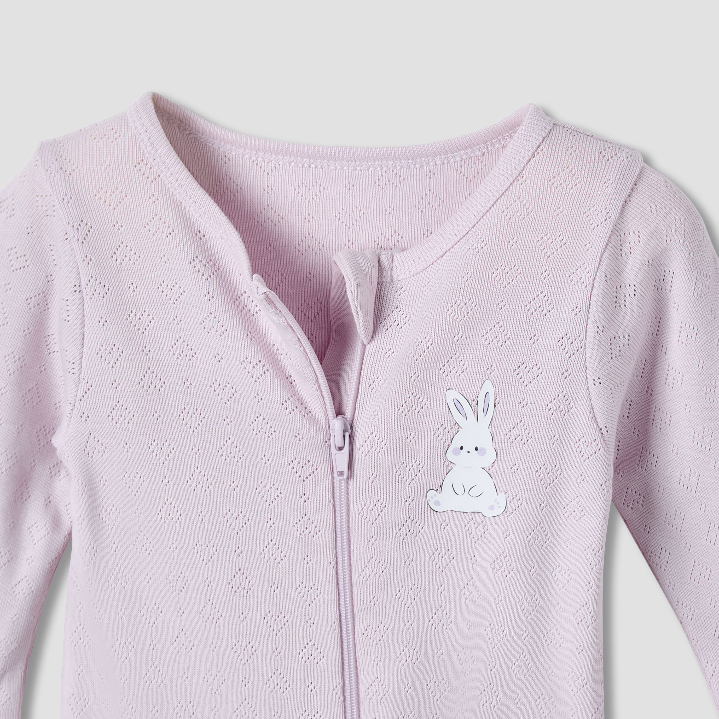 Juniors Cotton Round Neck Long Sleeves Sleepsuit with Fun Print, Set of 5-baby-girls-clothing-nightwear-sleepsuits-image-7