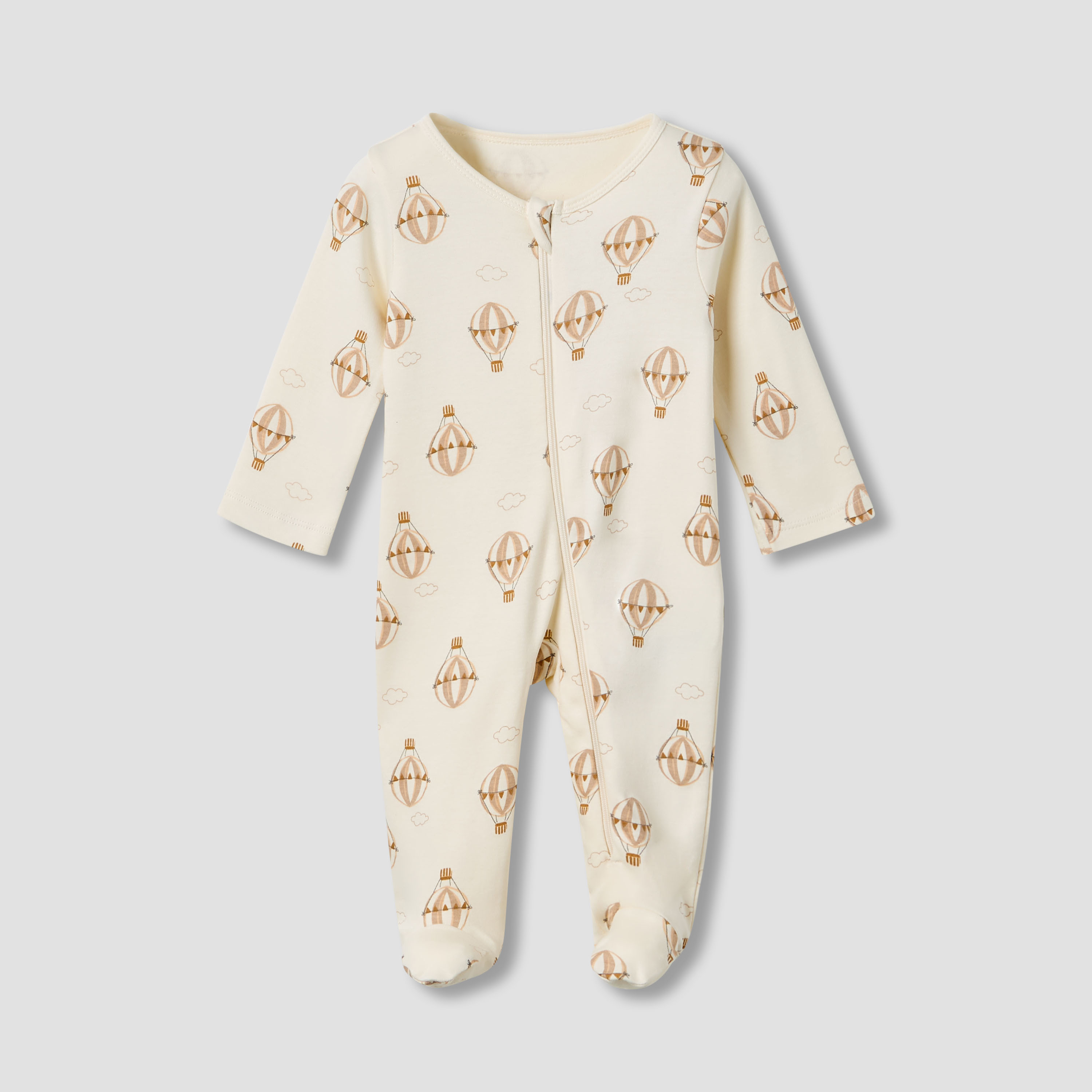 Juniors Cotton Round Neck Long Sleeves Sleepsuit with Fun Print, Set of 5-baby-boys-clothing-nightwear-sleepsuits-image-3