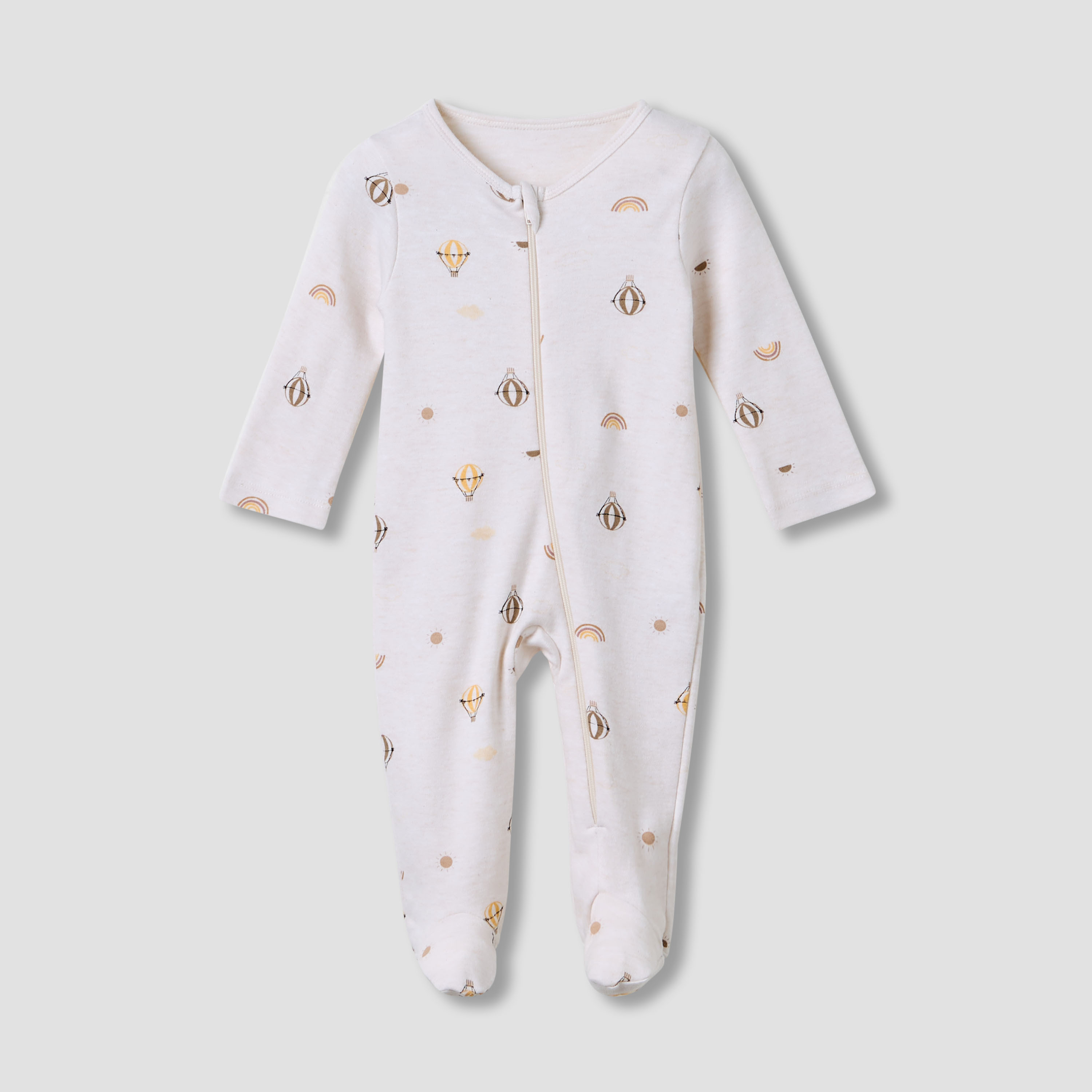 Juniors Cotton Round Neck Long Sleeves Sleepsuit with Fun Print, Set of 5-baby-boys-clothing-nightwear-sleepsuits-image-6