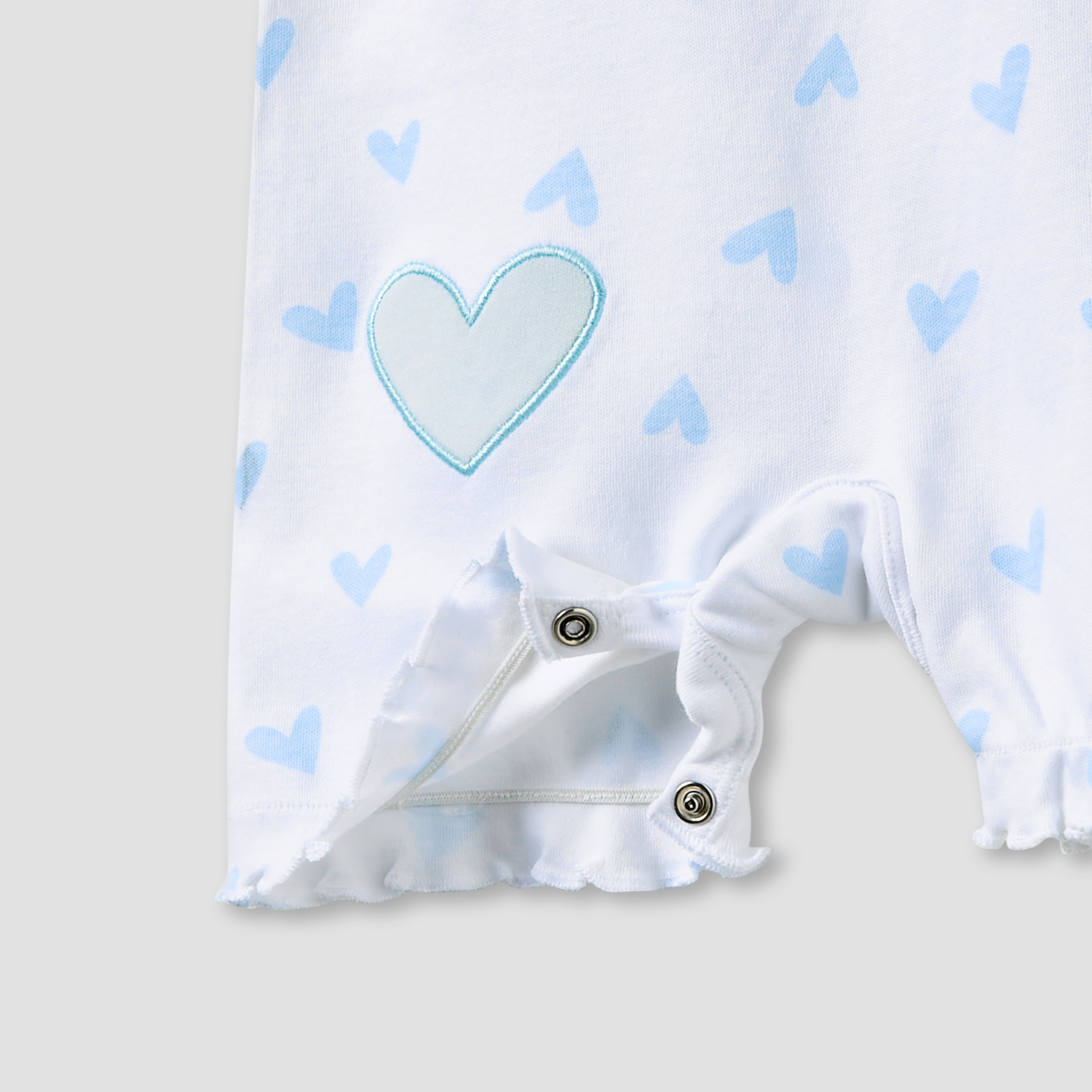 Juniors Crew Neck Romper with Print - Cotton - Short Sleeves - Set of 3-baby-girls-clothing-rompers-image-6