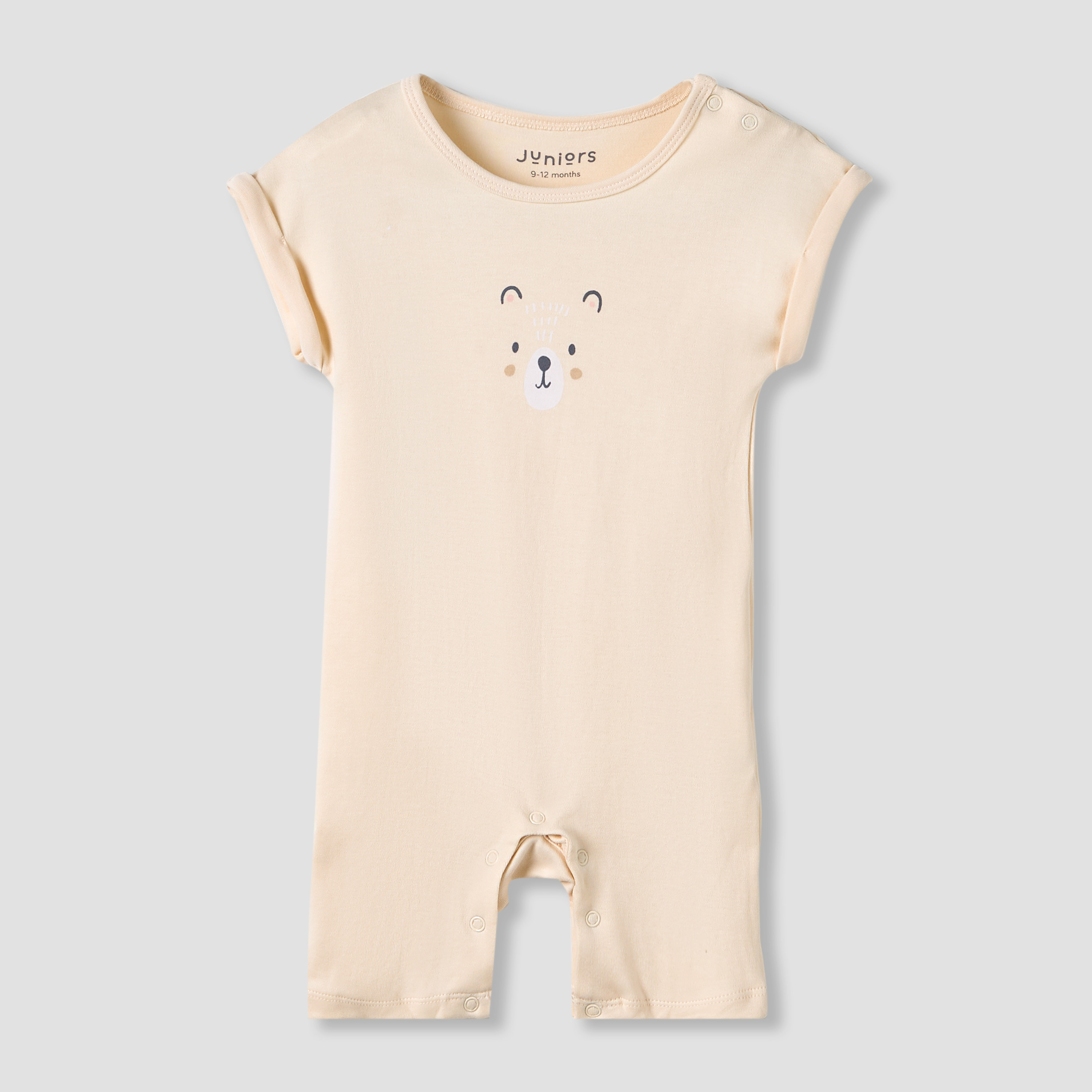 Juniors Crew Neck Romper with Print - Cotton - Short Sleeves - Set of 3-baby-boys-clothing-rompers-image-4