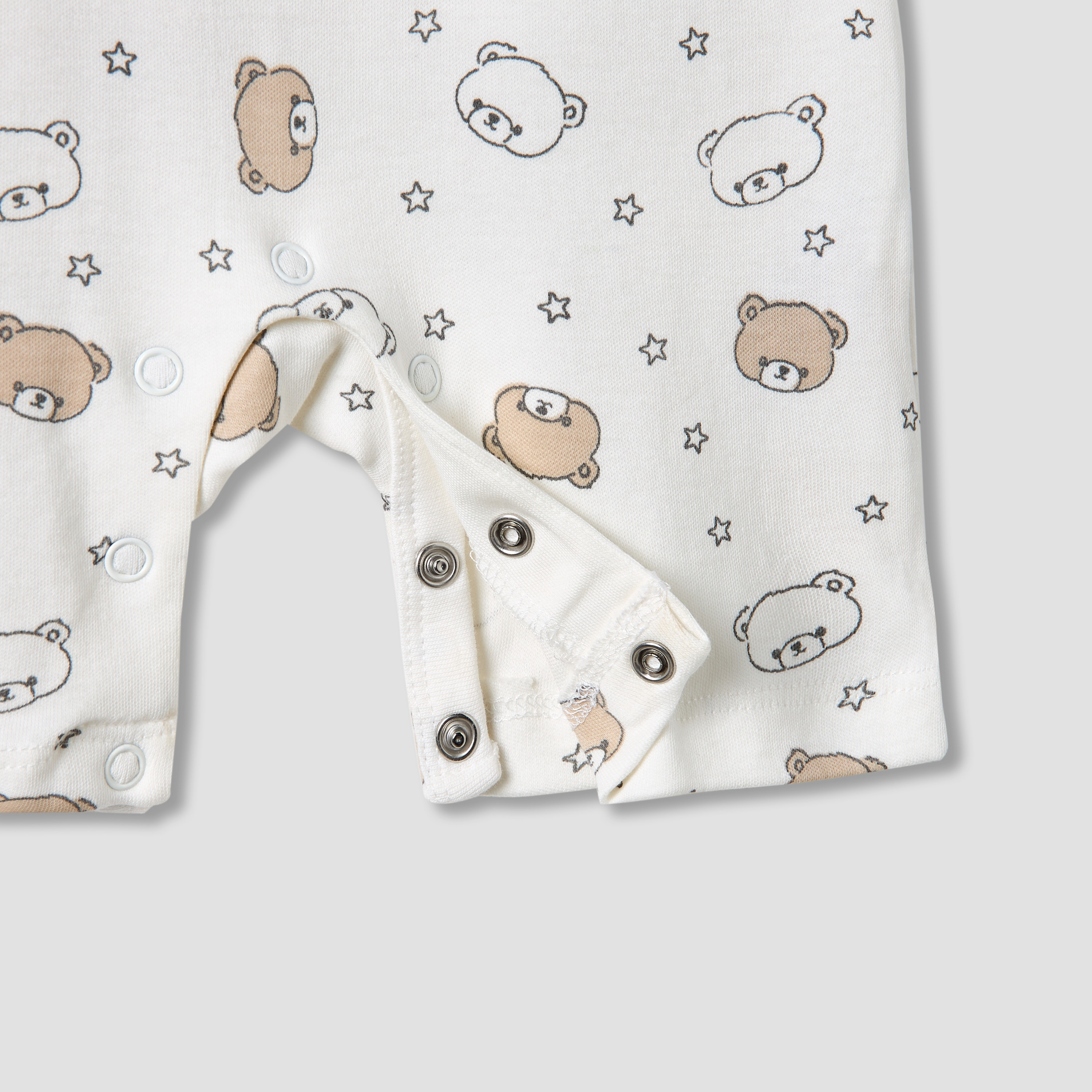 Juniors Crew Neck Romper with Print - Cotton - Short Sleeves - Set of 3-baby-boys-clothing-rompers-image-6