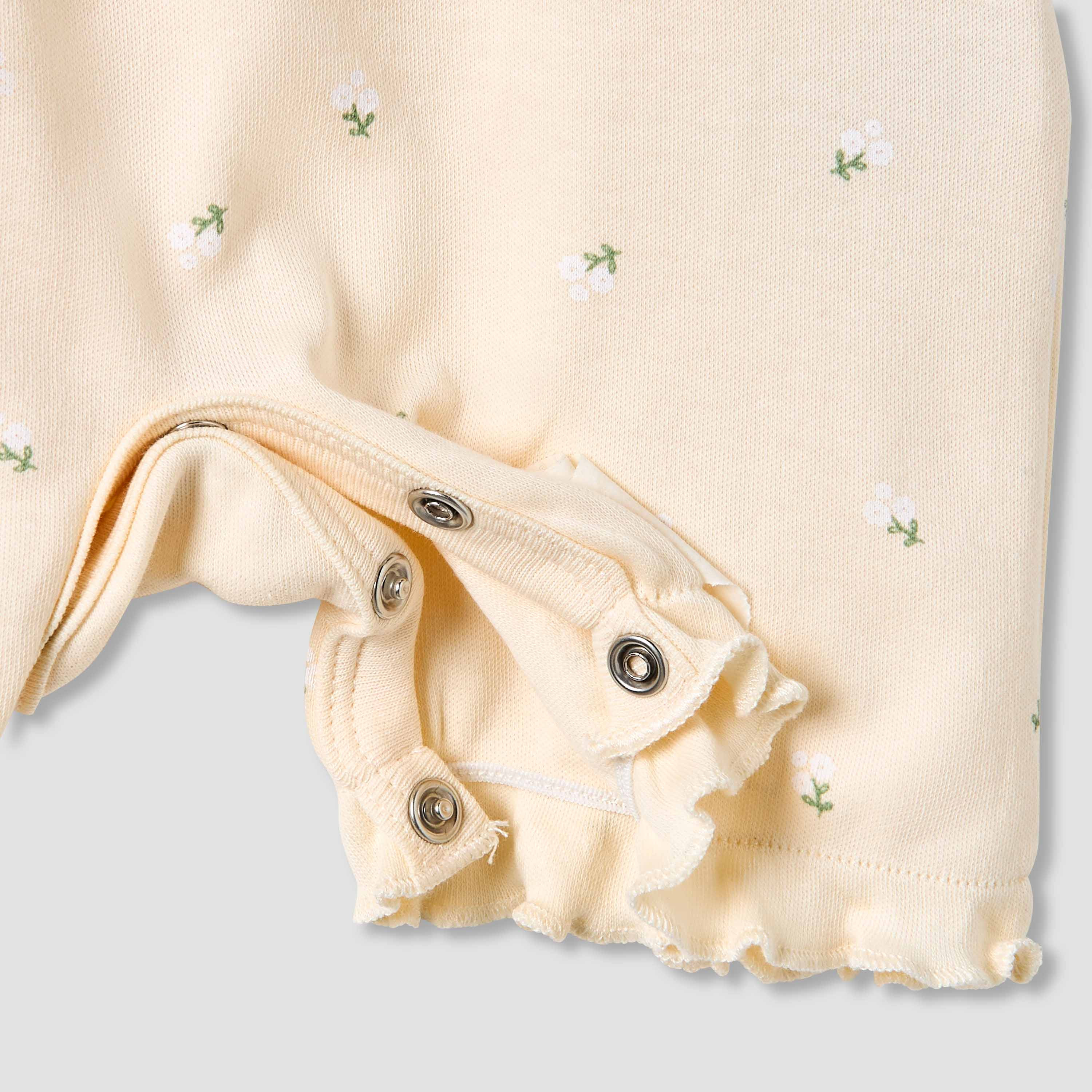 Juniors Crew Neck Romper with Print - Cotton - Short Sleeves - Set of 3-baby-girls-clothing-rompers-image-6