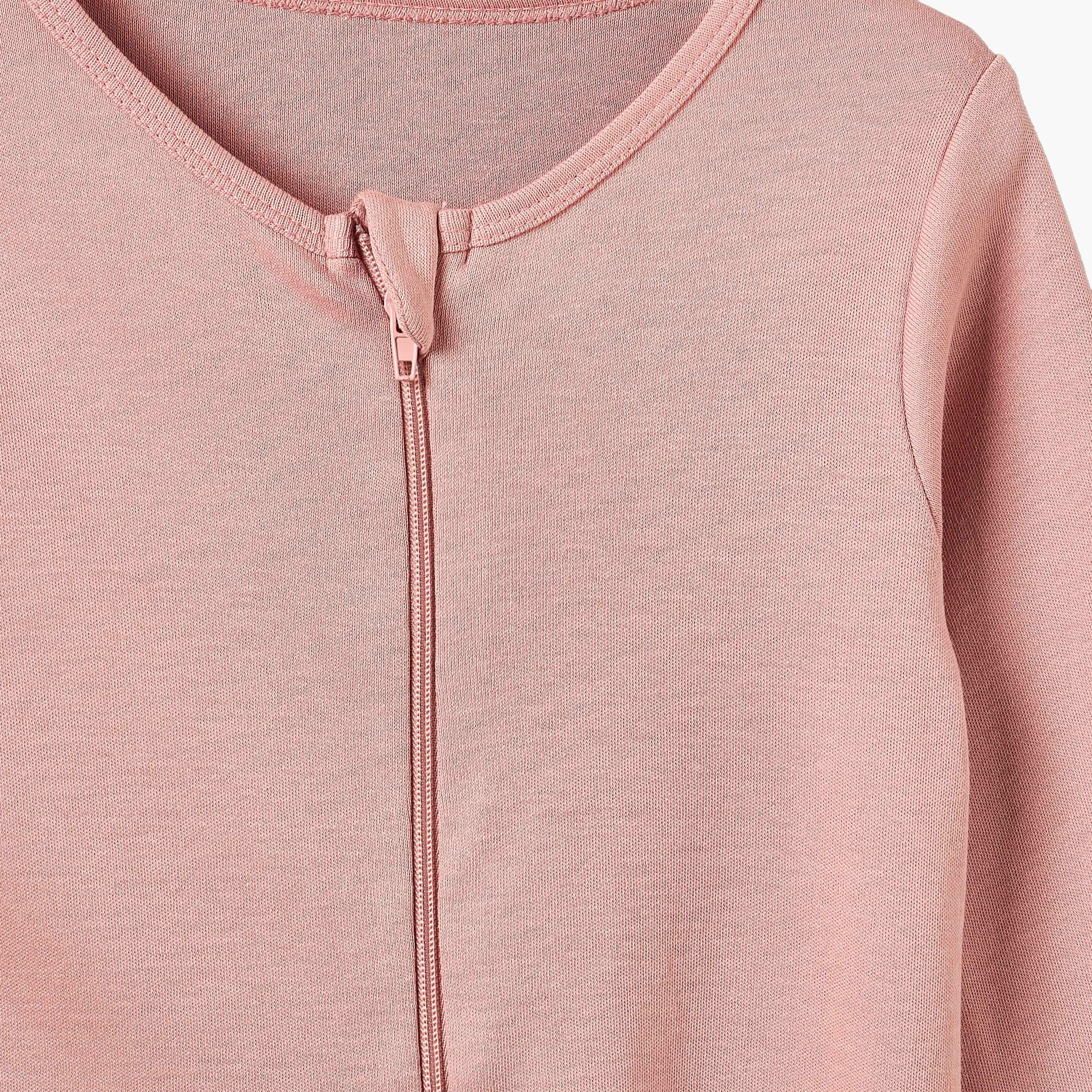 بدلات نوم سادة مُغلقة القدمين بأكمام طويلة من جونيورز - طقم من 7 قطع-baby-girls-clothing-nightwear-sleepsuits-image-7