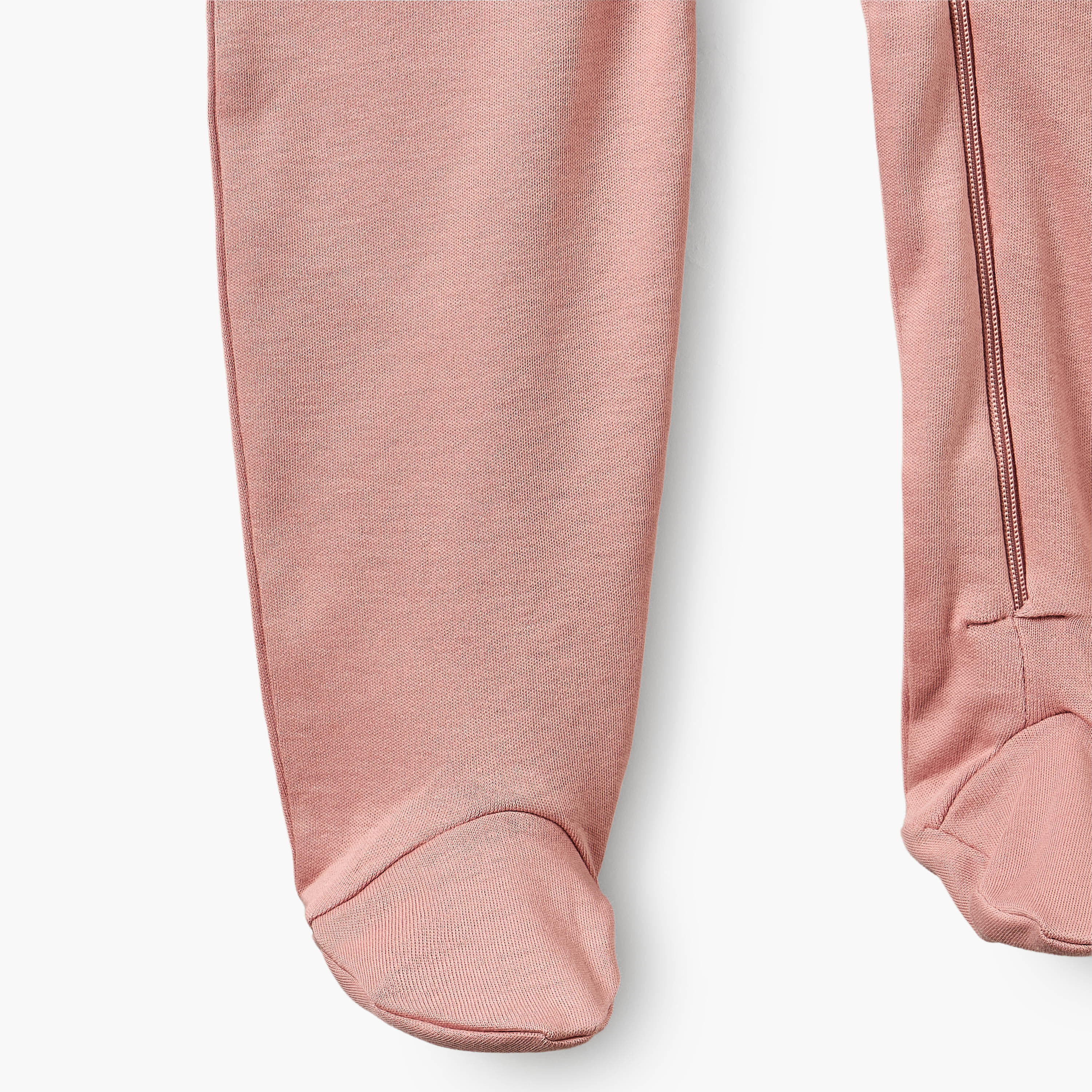 بدلات نوم سادة مُغلقة القدمين بأكمام طويلة من جونيورز - طقم من 7 قطع-baby-girls-clothing-nightwear-sleepsuits-image-8