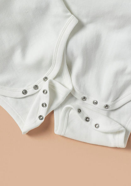 Juniors Printed Long Sleeves Bodysuit - Set of 2-Bodysuits-image-4