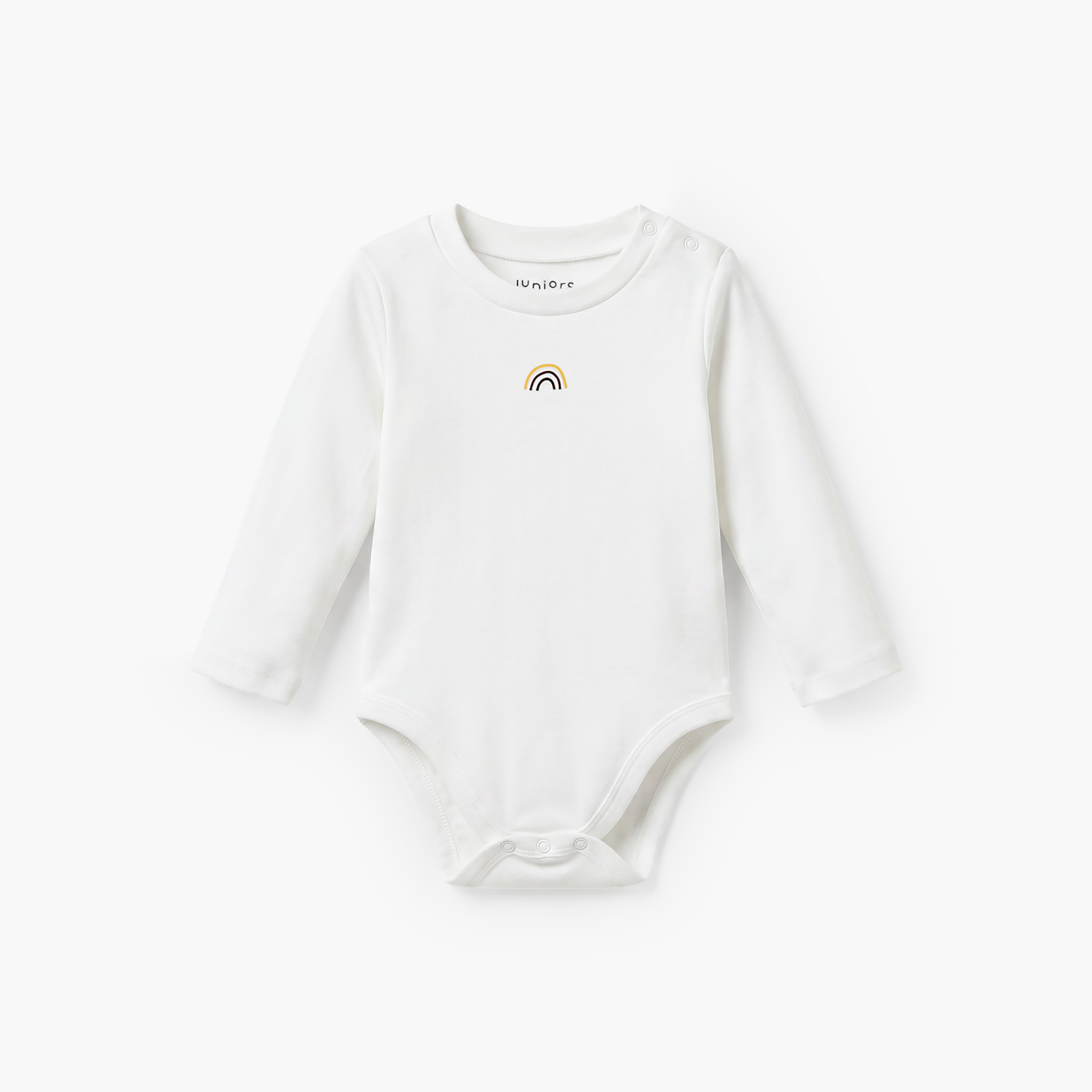 Juniors Printed Long Sleeves Bodysuit - Set of 2-baby-girls-clothing-winterwear-bodysuits-image-4