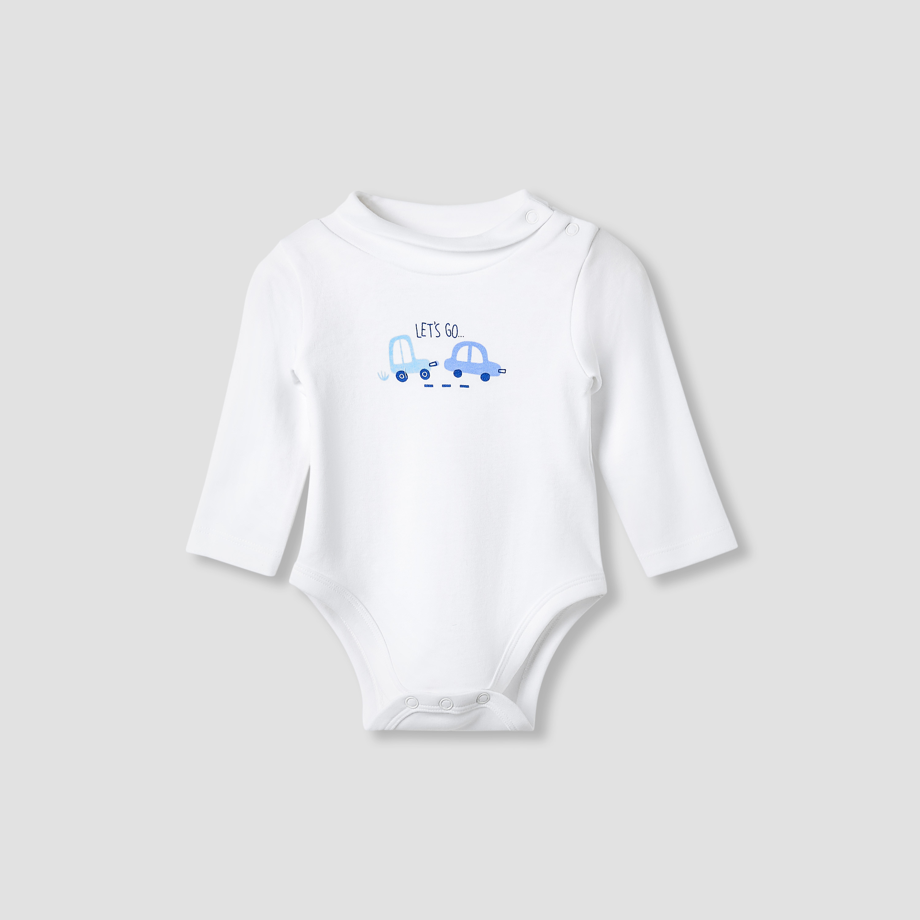 بودي سوت قطن بأكمام طويلة وياقة ضيقة وطبعات سيارات من جونيورز-baby-boys-clothing-bodysuits-image-2