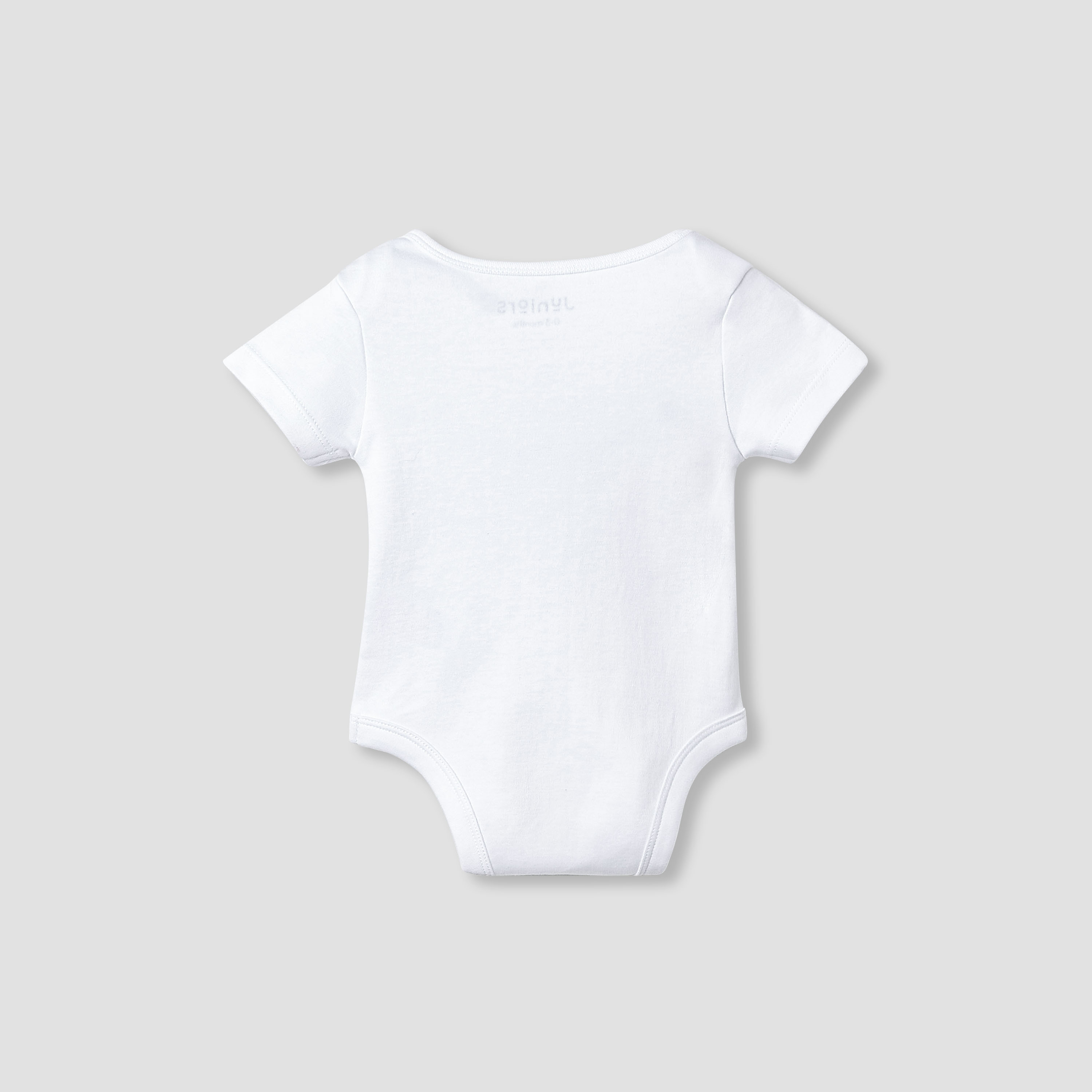 بودي سوت قطن بياقة مستديرة وأكمام قصيرة بزر إغلاق كبس من جونيورز-baby-girls-clothing-bodysuits-image-3