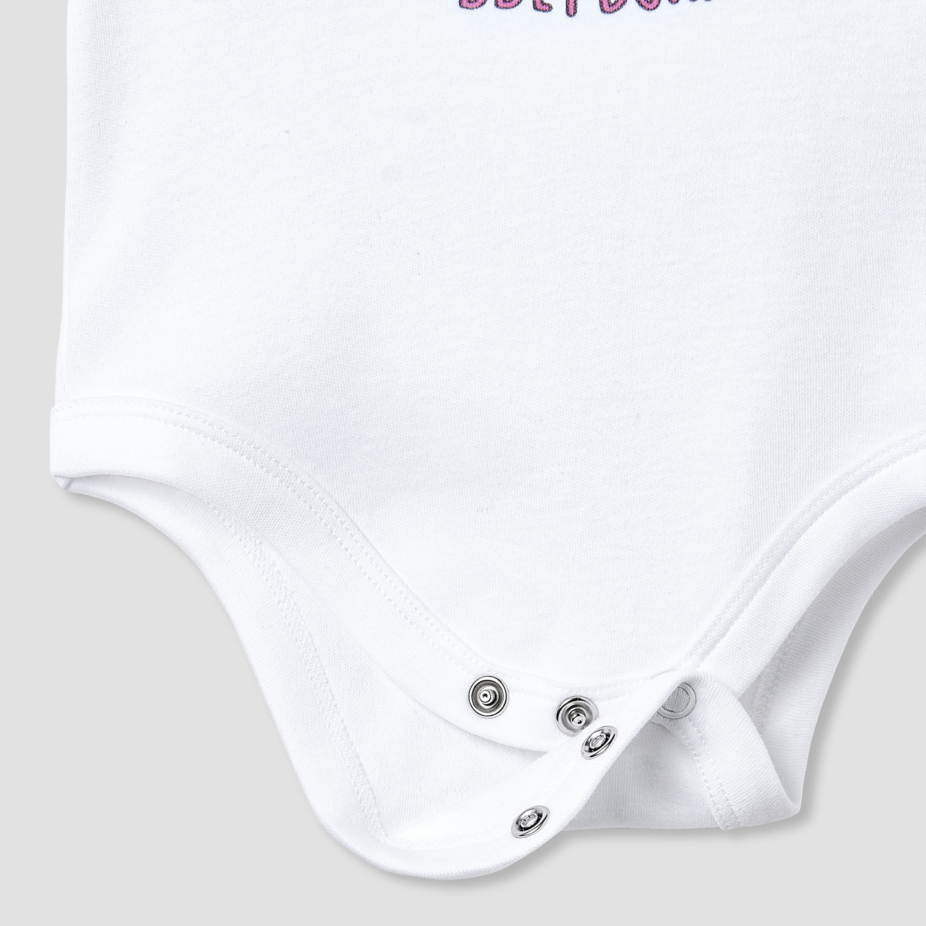 بودي سوت قطن بياقة مستديرة وأكمام قصيرة بزر إغلاق كبس من جونيورز-baby-girls-clothing-bodysuits-image-1