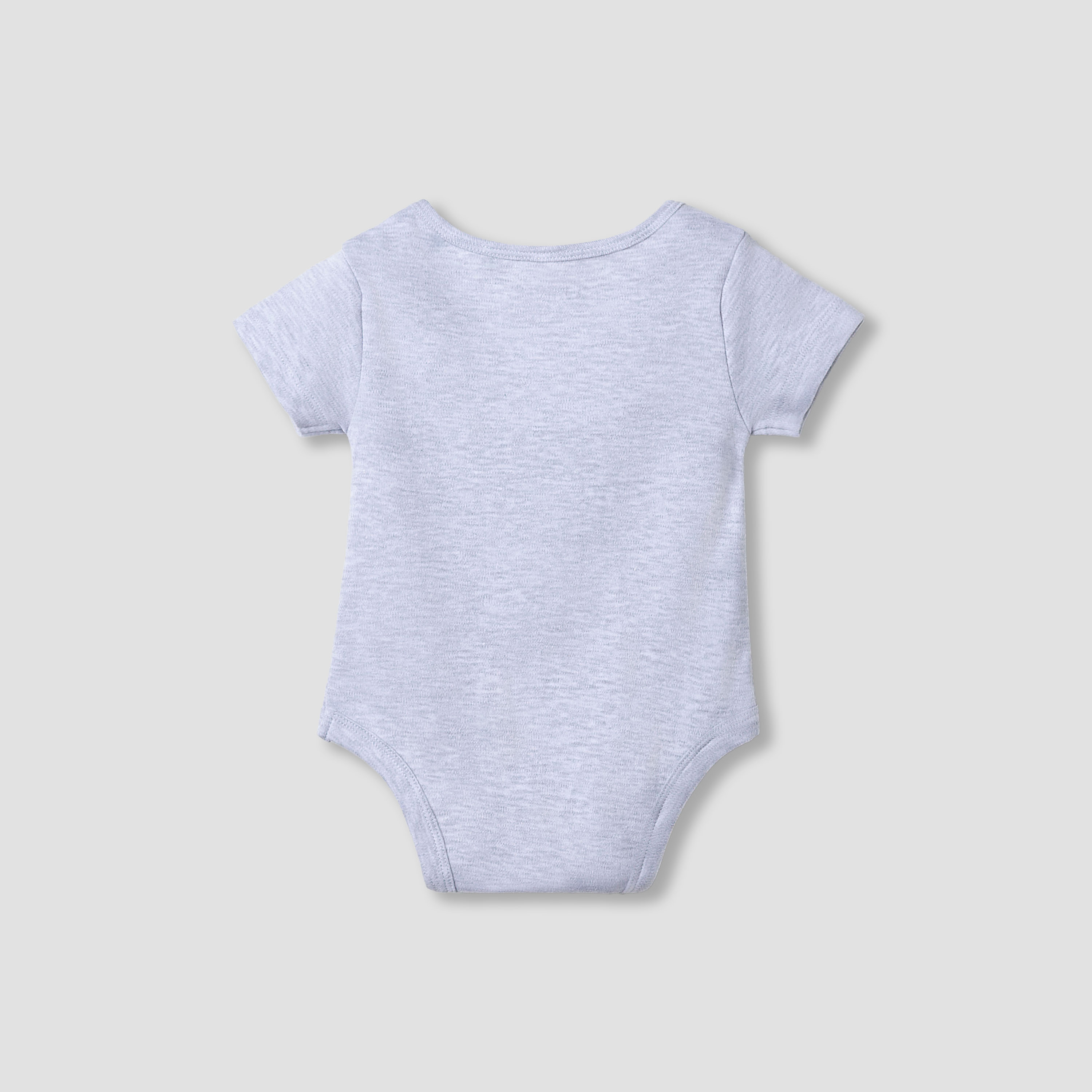 Juniors Round Neck Bodysuit with Snap Button Closure - Cotton - Short Sleeves-baby-boys-clothing-bodysuits-image-2