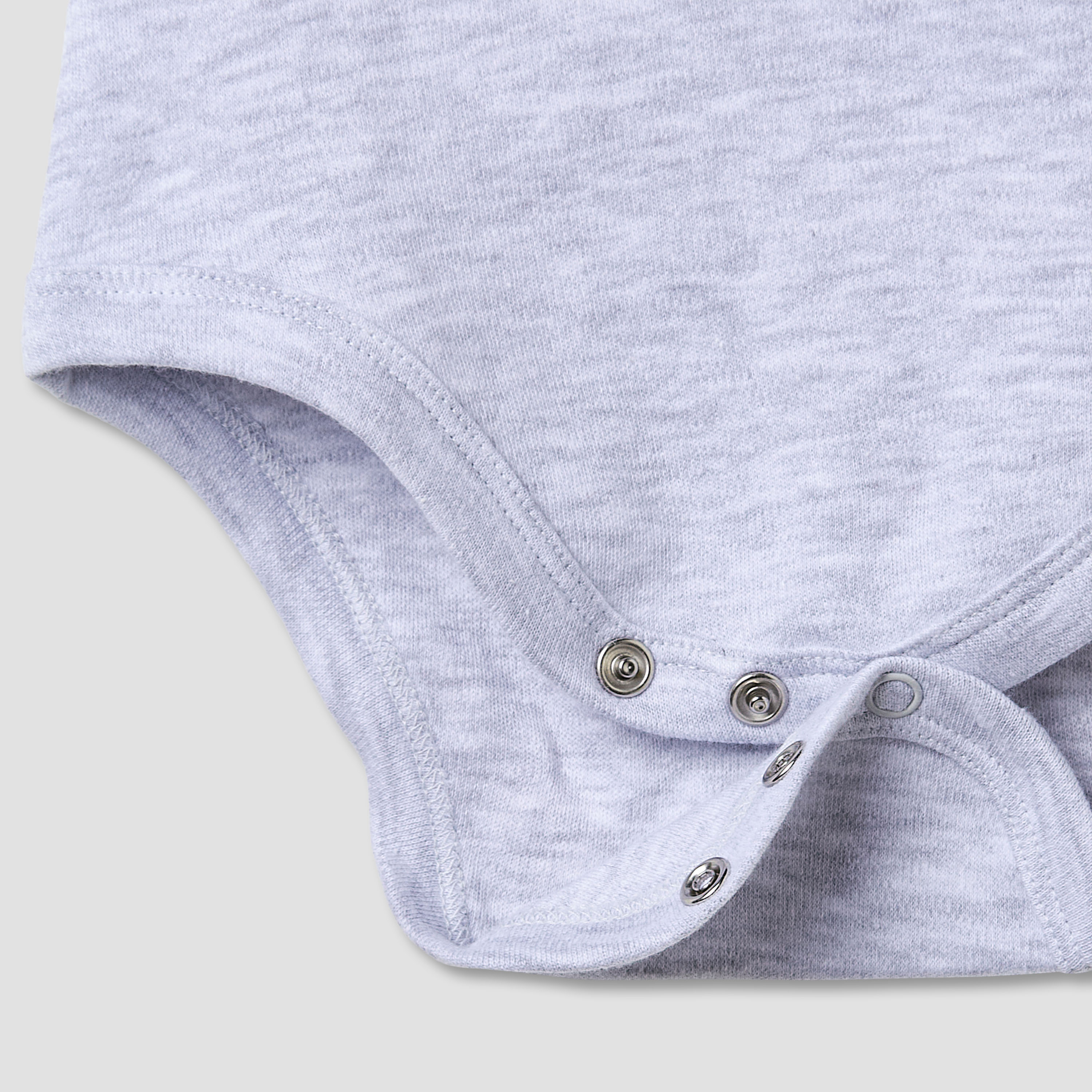 Juniors Round Neck Bodysuit with Snap Button Closure - Cotton - Short Sleeves-baby-boys-clothing-bodysuits-image-4