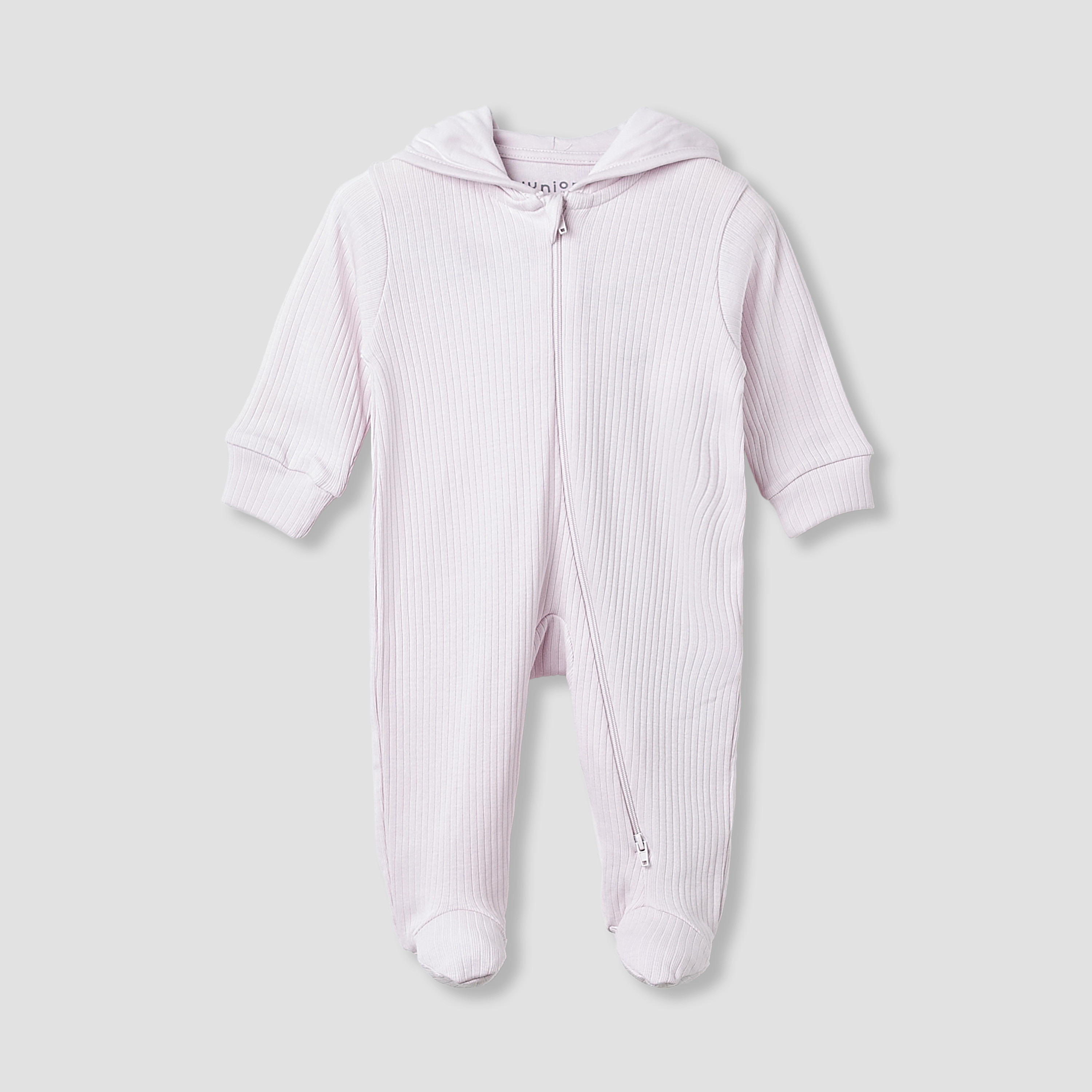 Juniors Hooded Sleepsuit with Movable Ear Accent - Cotton - Long Sleeves-baby-girls-clothing-nightwear-sleepsuits-image-2