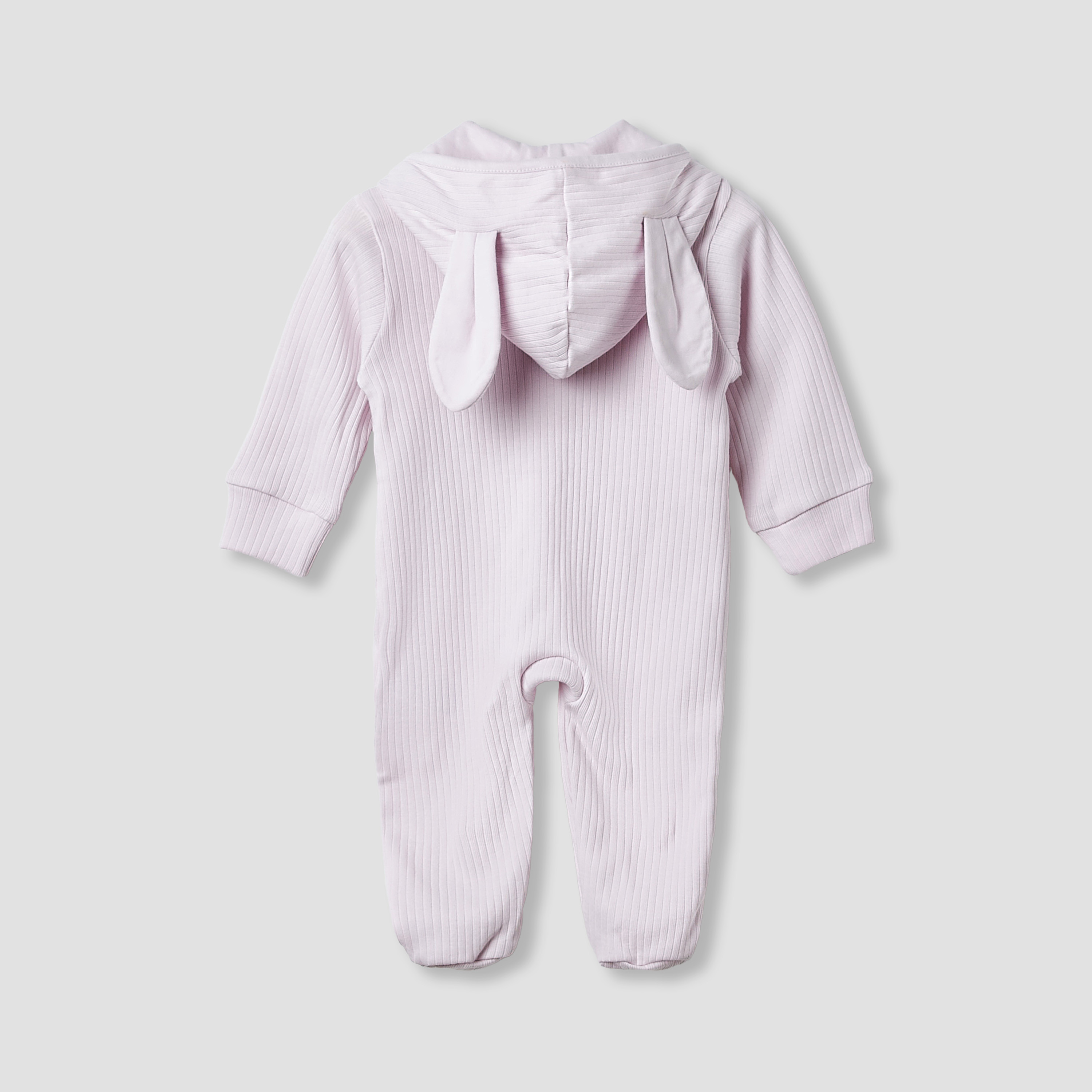 Juniors Hooded Sleepsuit with Movable Ear Accent - Cotton - Long Sleeves-baby-girls-clothing-nightwear-sleepsuits-image-3