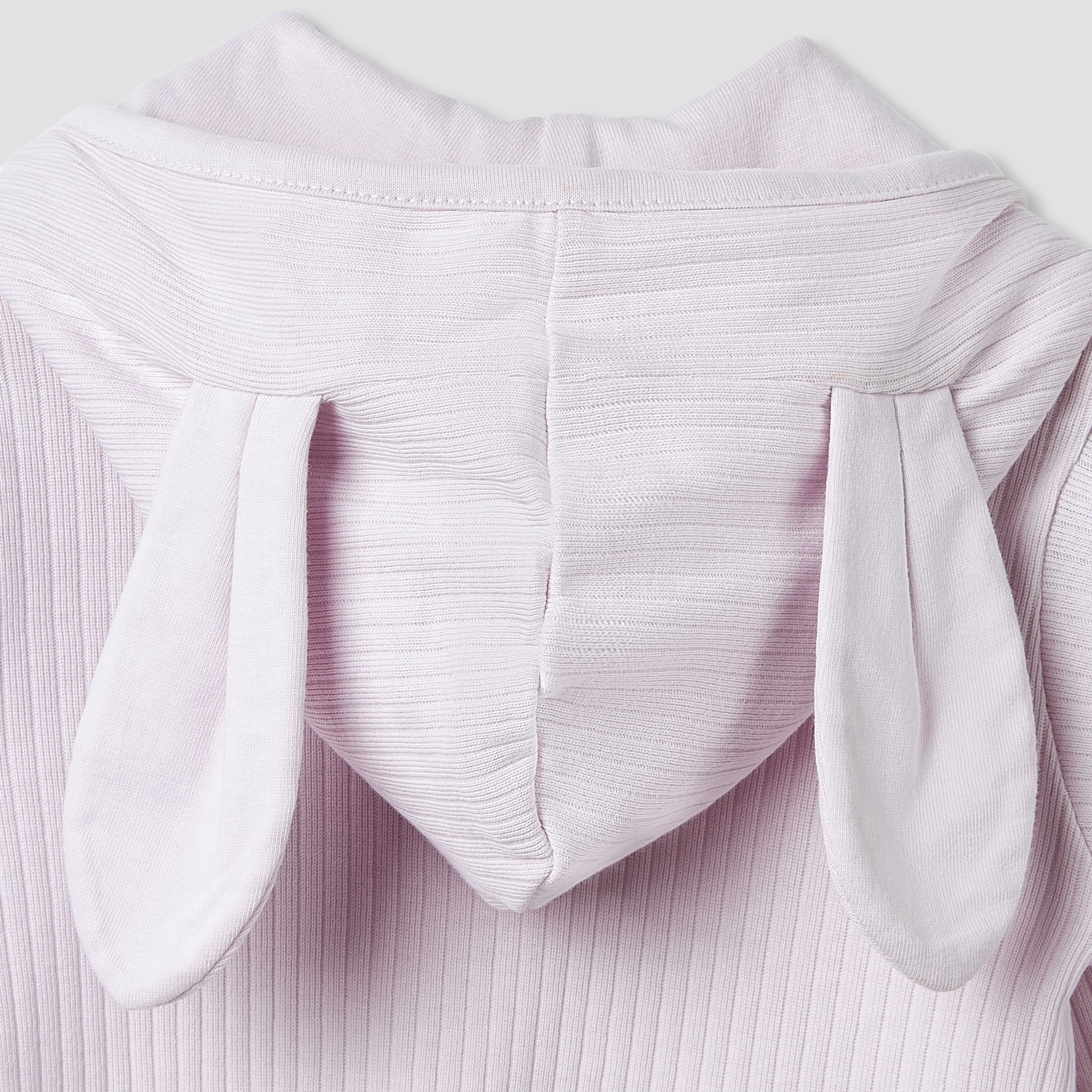 Juniors Hooded Sleepsuit with Movable Ear Accent - Cotton - Long Sleeves-baby-girls-clothing-nightwear-sleepsuits-image-6