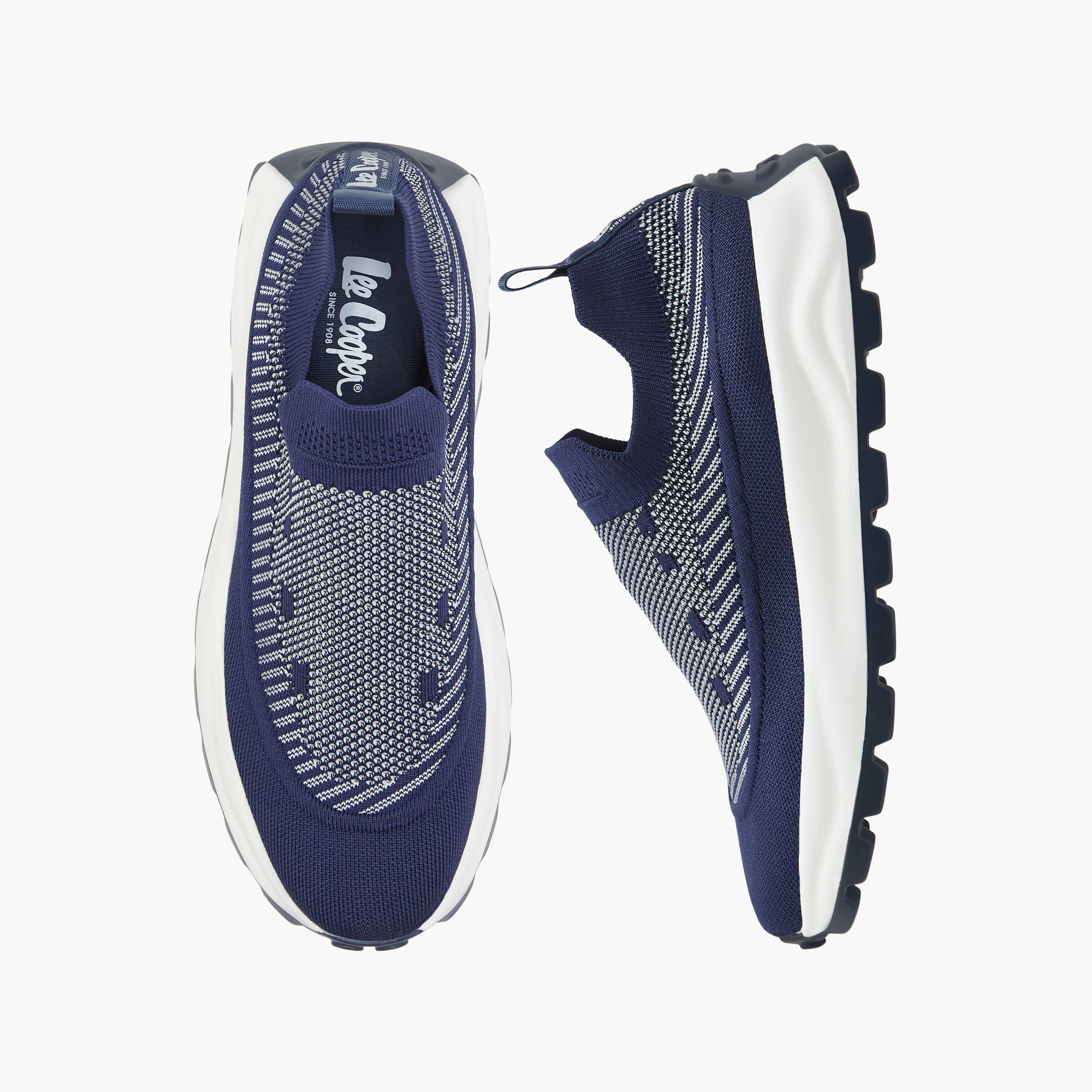 حذاء سنيكرز سهل الارتداء بارز الملمس بألسنة سحب للرجال من لي كوبر-men-shoes-sneakers-image-1
