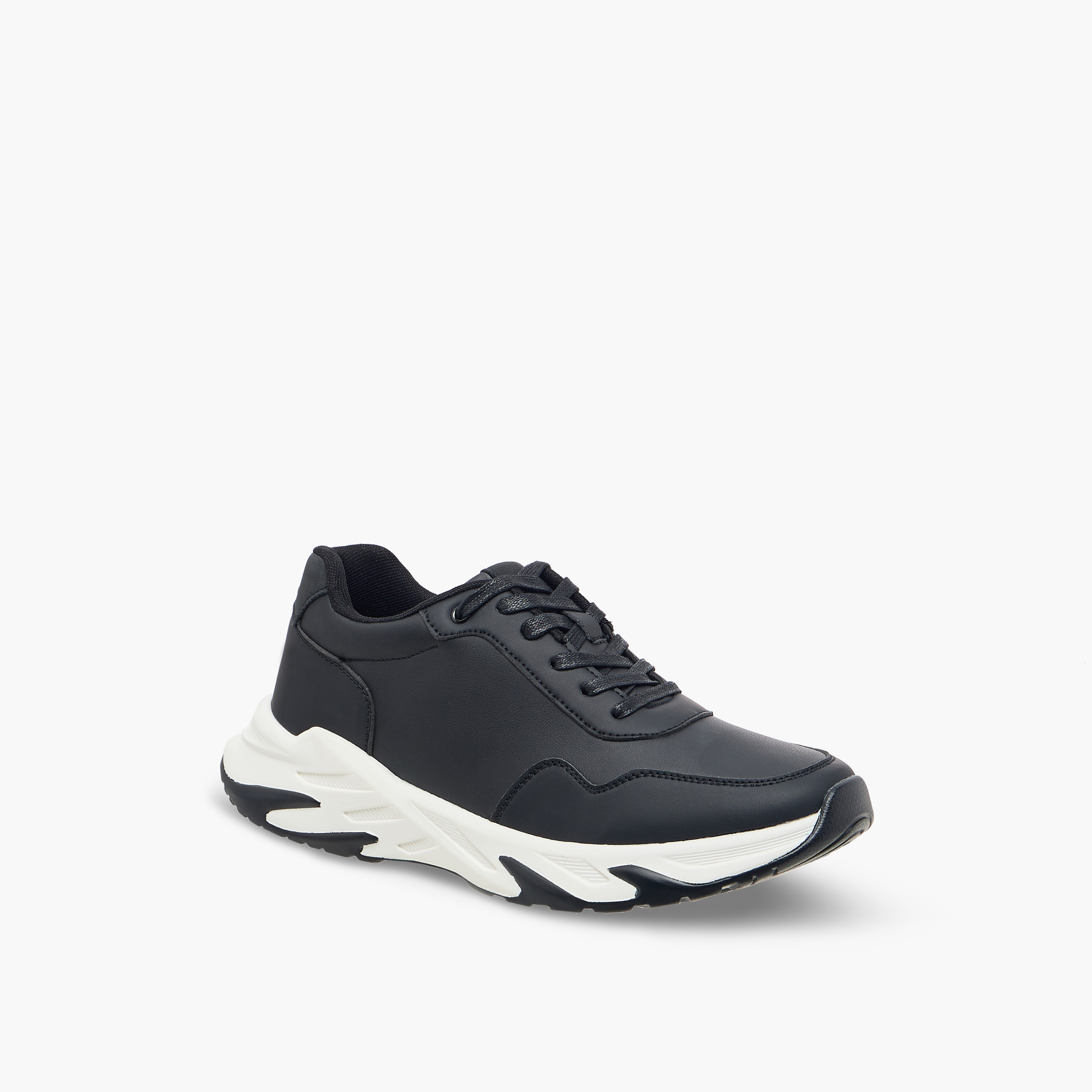 حذاء سنيكرز طول الكاحل برباط إغلاق من إل بي إل من شو إكسبرس-men-shoes-sneakers-image-7