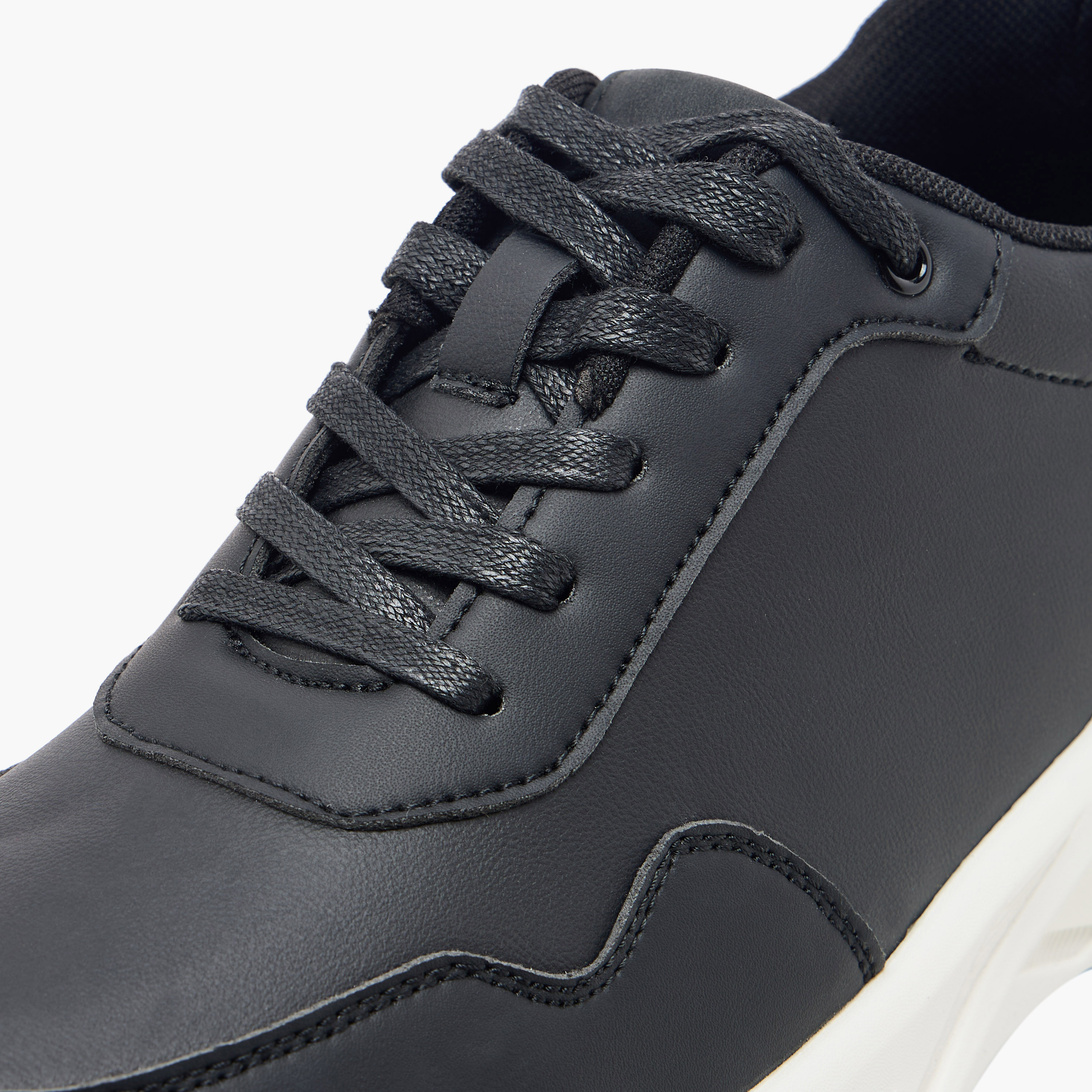 LBL by Shoexpress Panelled Ankle Sneakers with Lace-Up Closure-men-shoes-sneakers-image-4