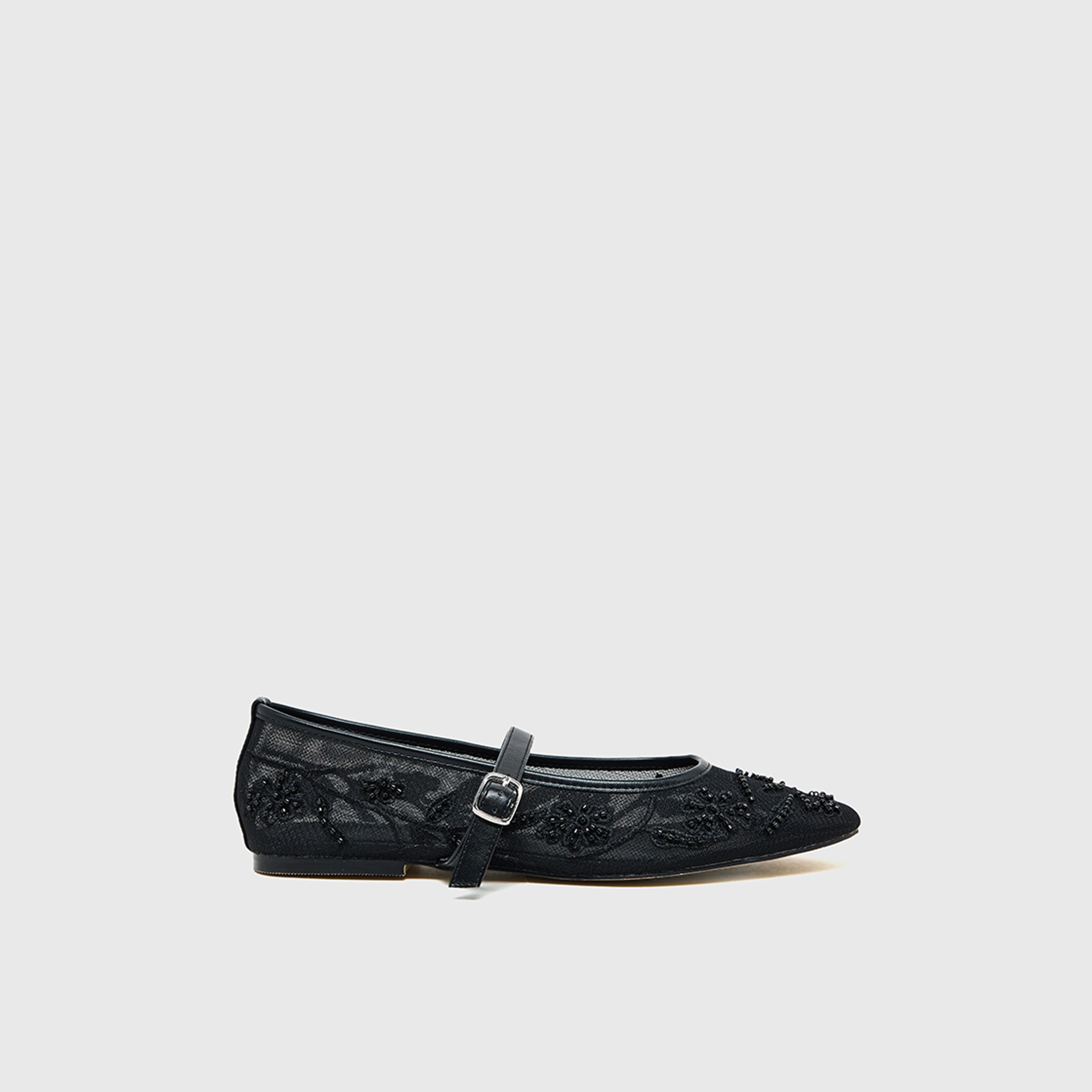 ناين ويست - حذاء ماري جين مسطح بإبزيم للنساء | PF826-01-women-shoes-ballerinas-image-3