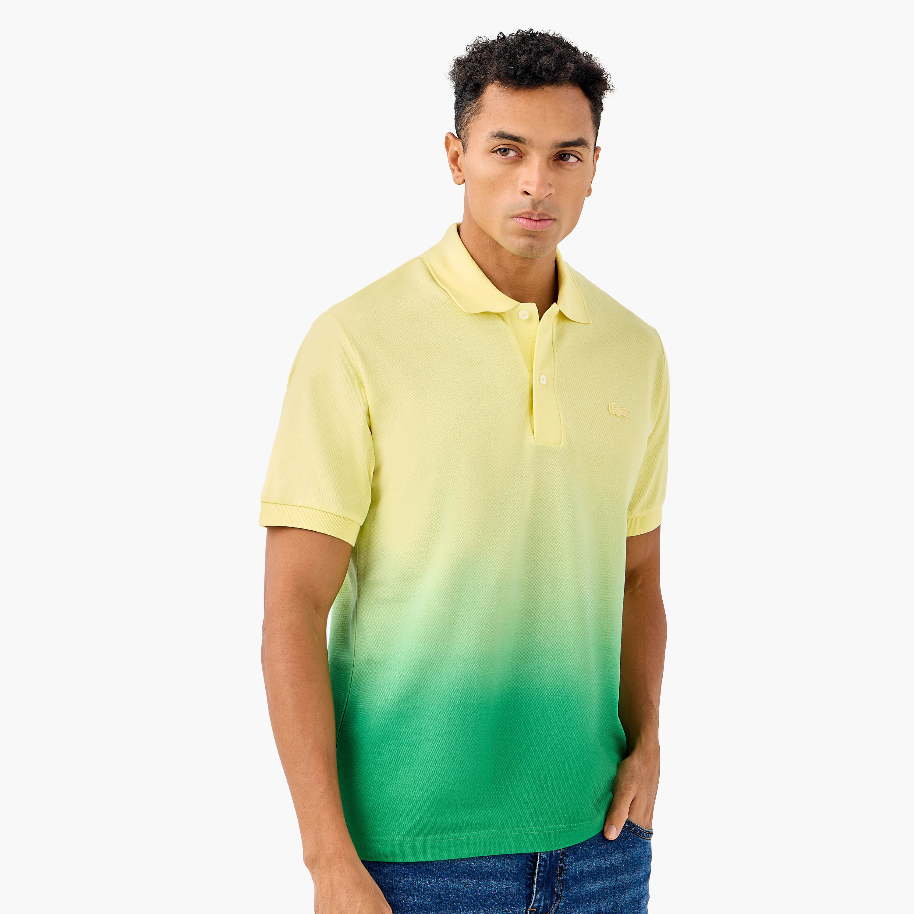 Lacoste Ombre Polo T-shirt with Short Sleeves-men-clothing-tshirtsandpolos-polos-image-1