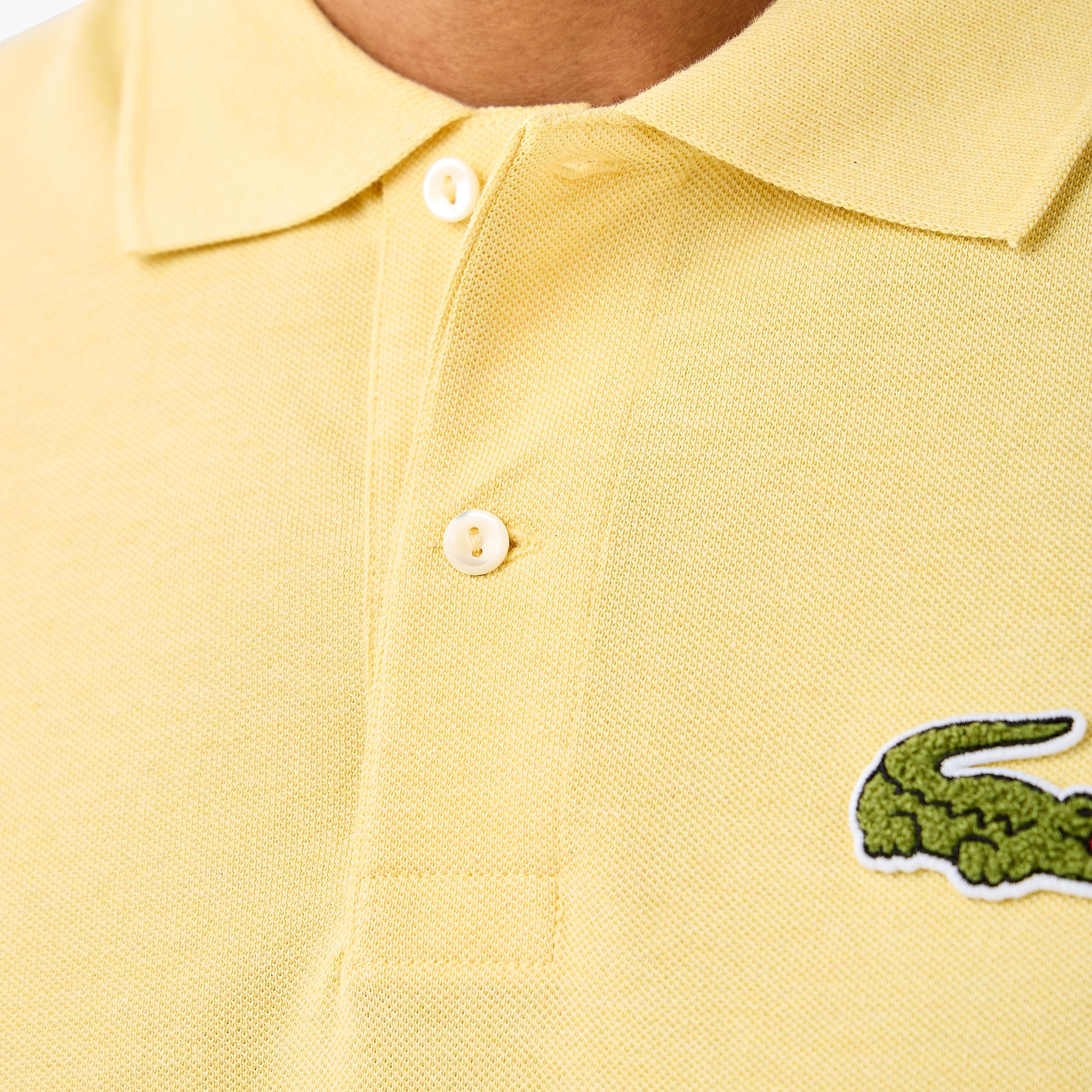 Lacoste Solid Polo T-shirt with Short Sleeves-men-clothing-tshirtsandpolos-polos-image-5