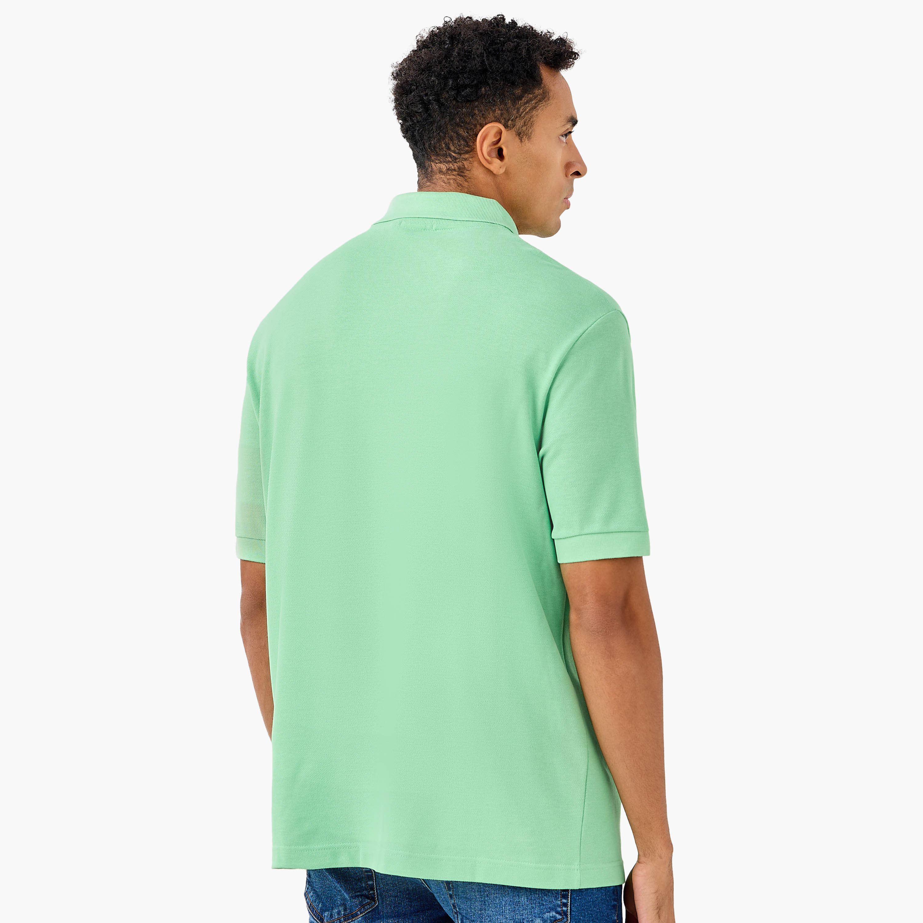 Lacoste Solid Polo T-shirt with Short Sleeves-men-clothing-tshirtsandpolos-polos-image-3