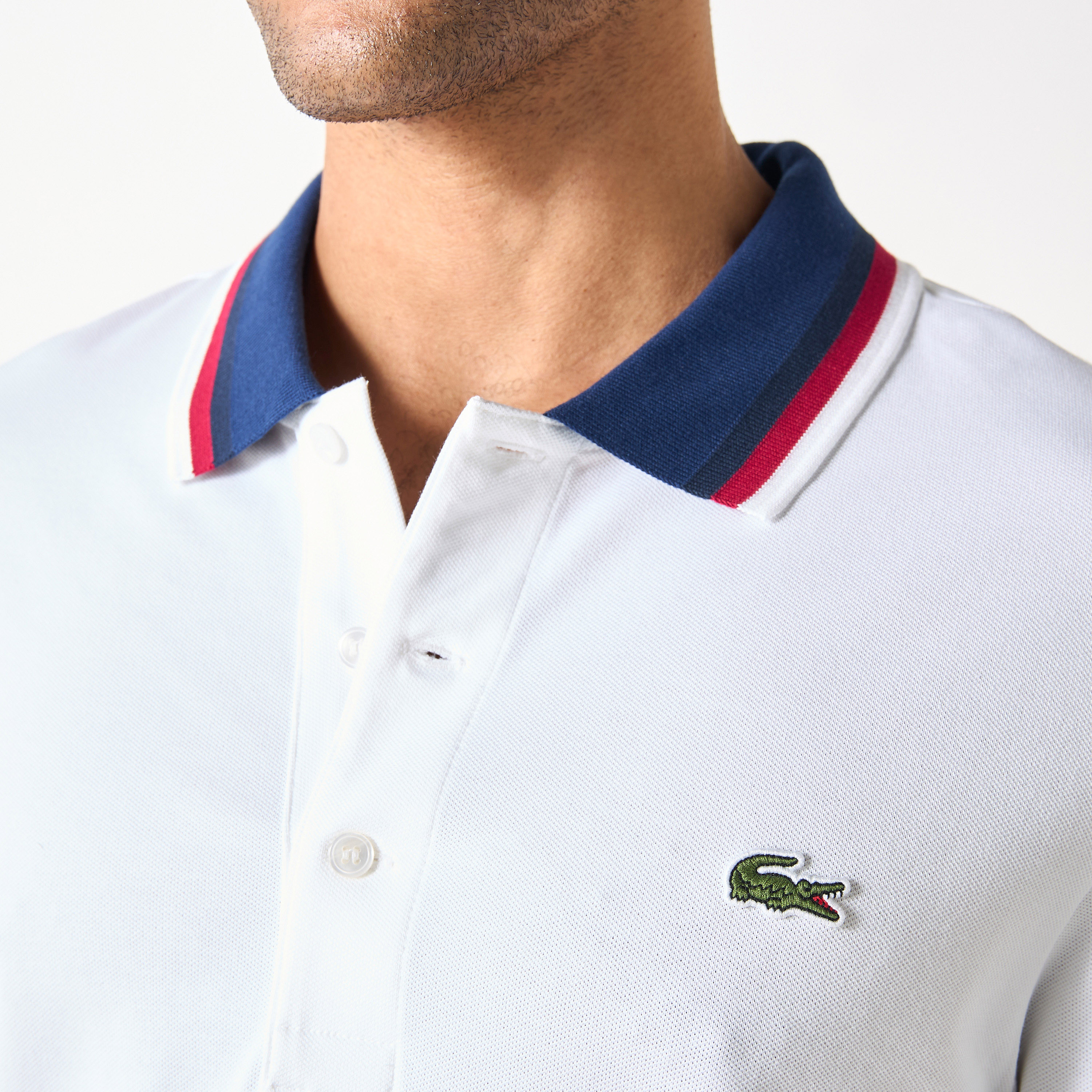 Lacoste Logo Applique Polo T-shirt with Short Sleeves-men-clothing-tshirtsandpolos-polos-image-3