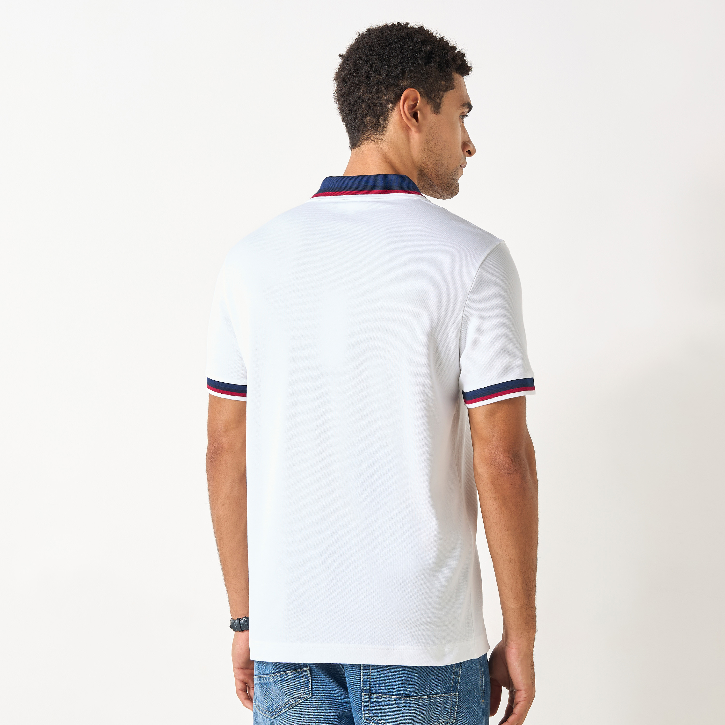 Lacoste Logo Applique Polo T-shirt with Short Sleeves-men-clothing-tshirtsandpolos-polos-image-5