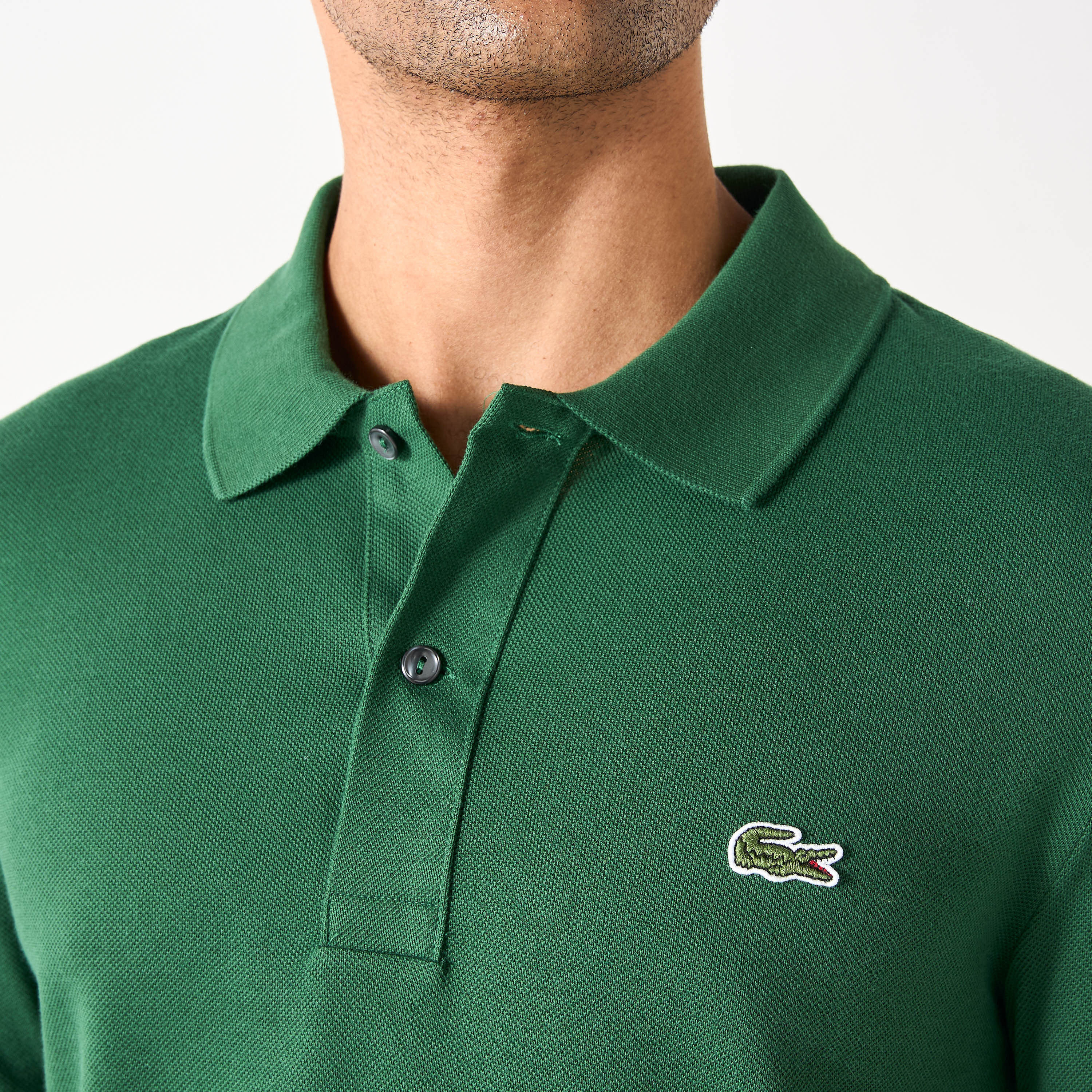 Lacoste Logo Applique Polo T-shirt with Short Sleeves-men-clothing-tshirtsandpolos-polos-image-3