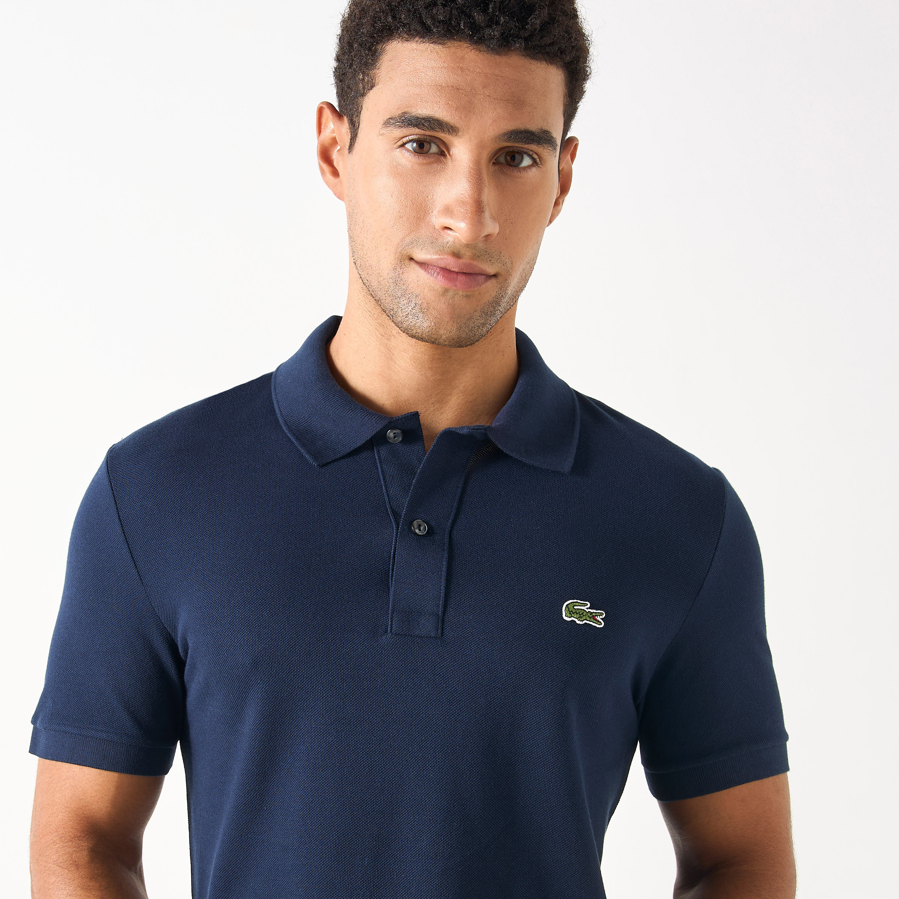 Lacoste Logo Applique Polo T-shirt with Short Sleeves-men-clothing-tshirtsandpolos-polos-image-4