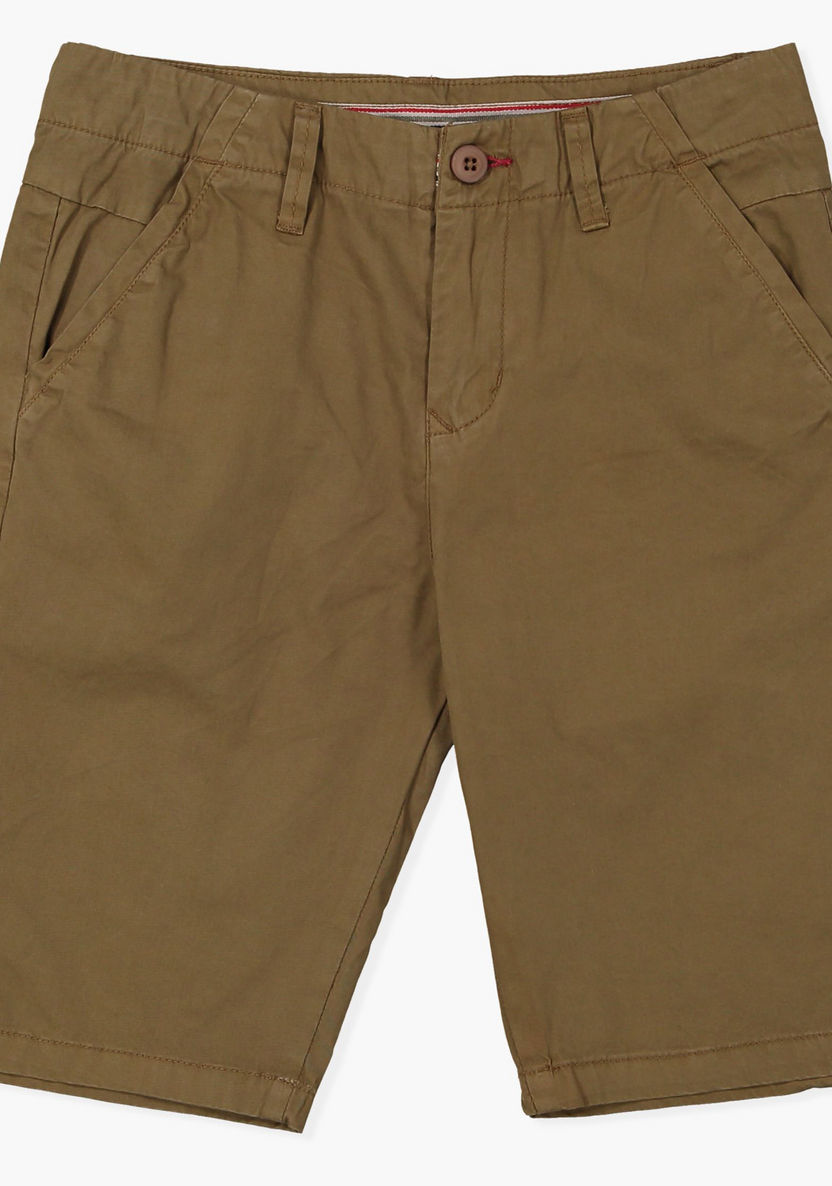 Posh Shorts with Button Closure-Shorts-image-0