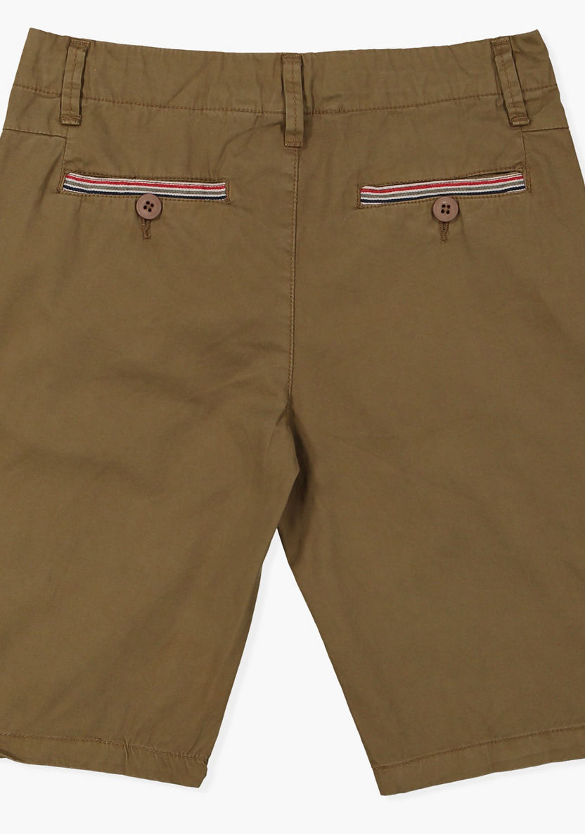 Posh Shorts with Button Closure-Shorts-image-1