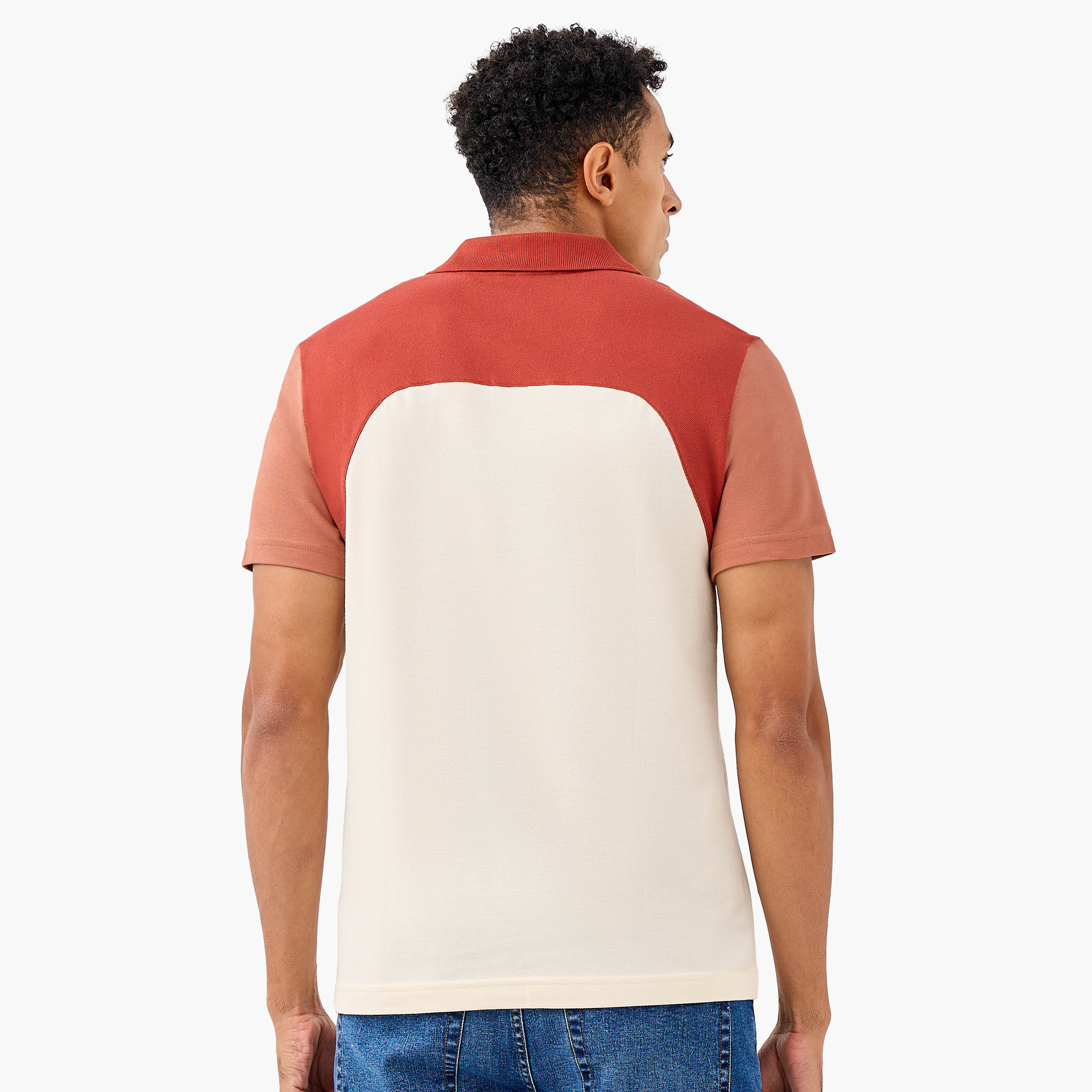 Lacoste Colourblock Polo T-shirt with Short Sleeves-men-clothing-tshirtsandpolos-polos-image-3