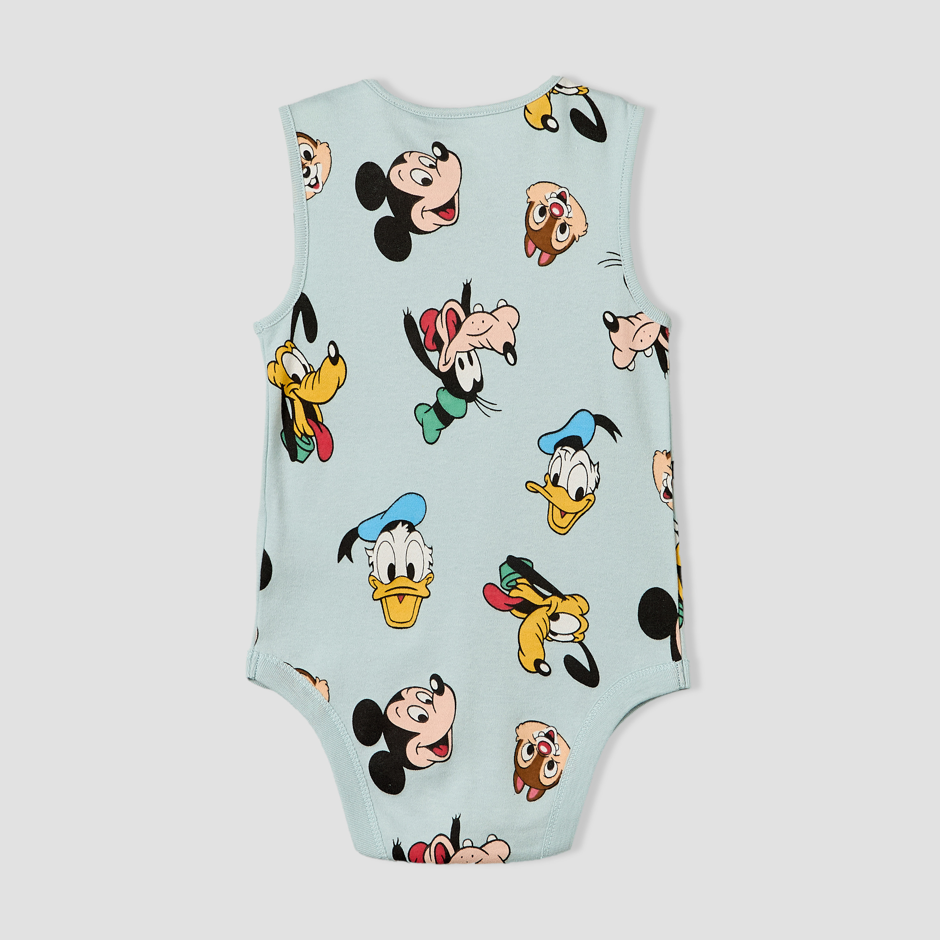 Pack of 3 Disney Crew Neck Sleeveless Bodysuit with Mickey Mouse and Friends Print-baby-boys-clothing-bodysuits-image-6