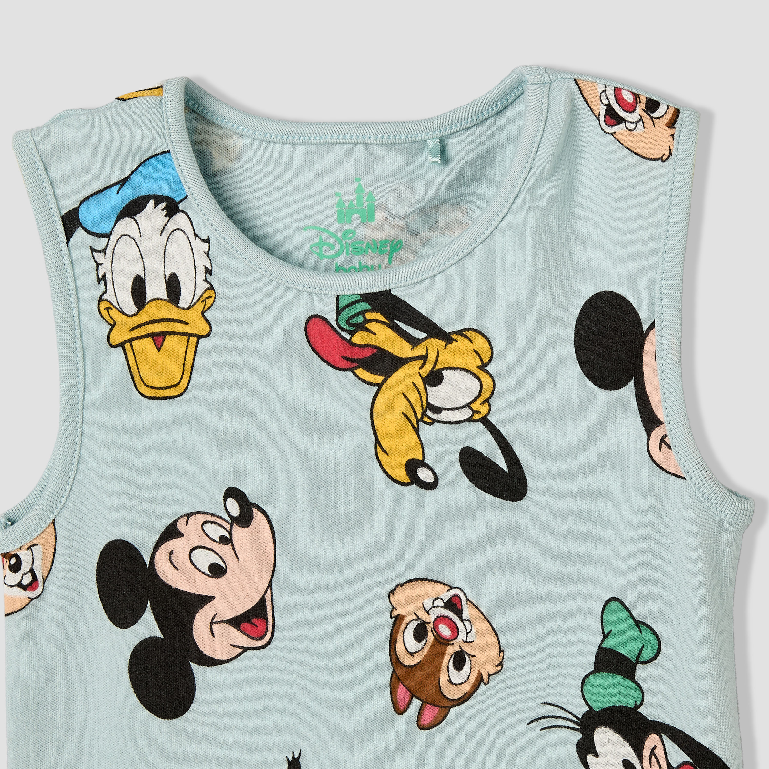 Pack of 3 Disney Crew Neck Sleeveless Bodysuit with Mickey Mouse and Friends Print-baby-boys-clothing-bodysuits-image-7