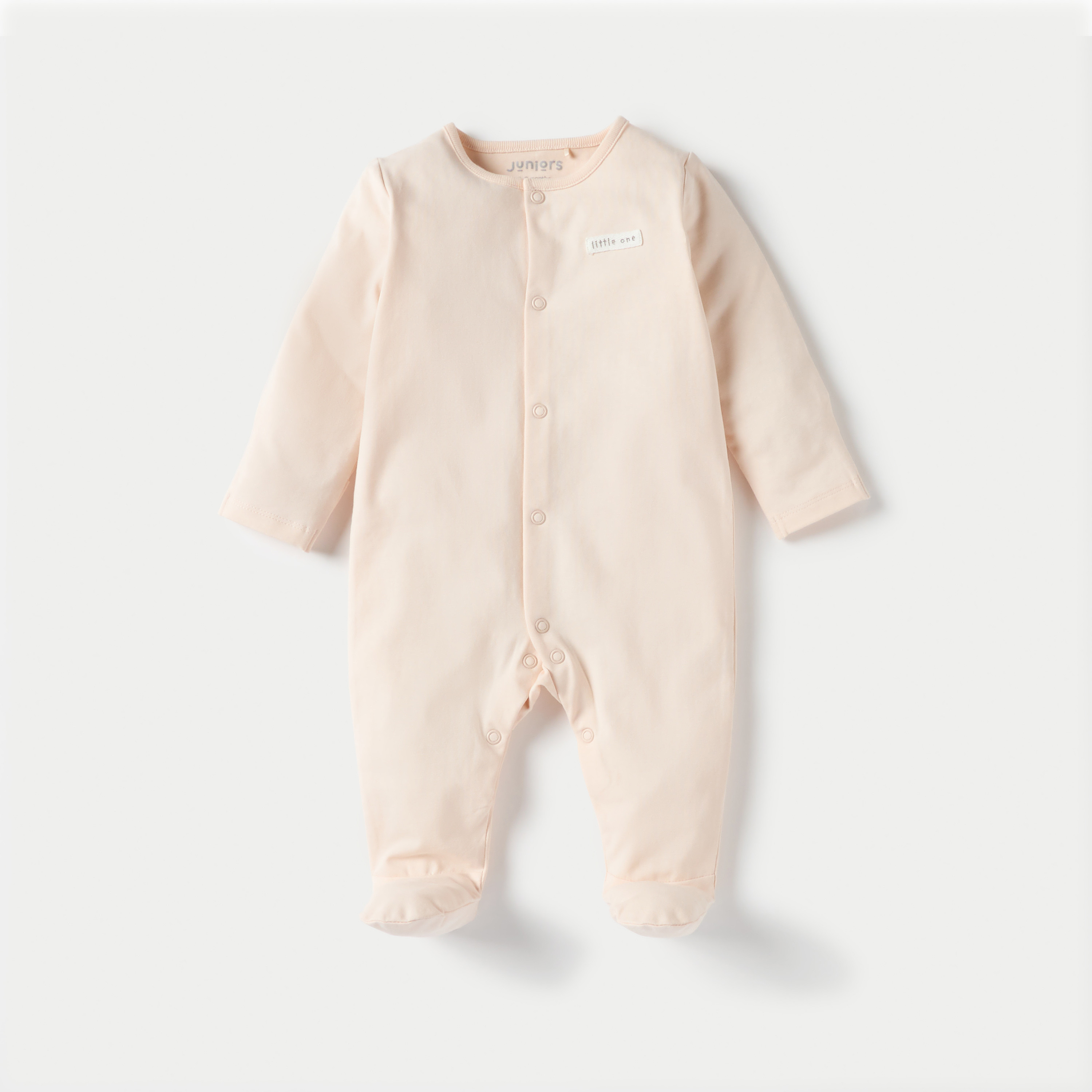 بدلة نوم بأقدام مغلقة وأكمام طويلة من جونيورز - طقم من قطعتين متنوعتين-baby-girls-clothing-nightwear-sleepsuits-image-2