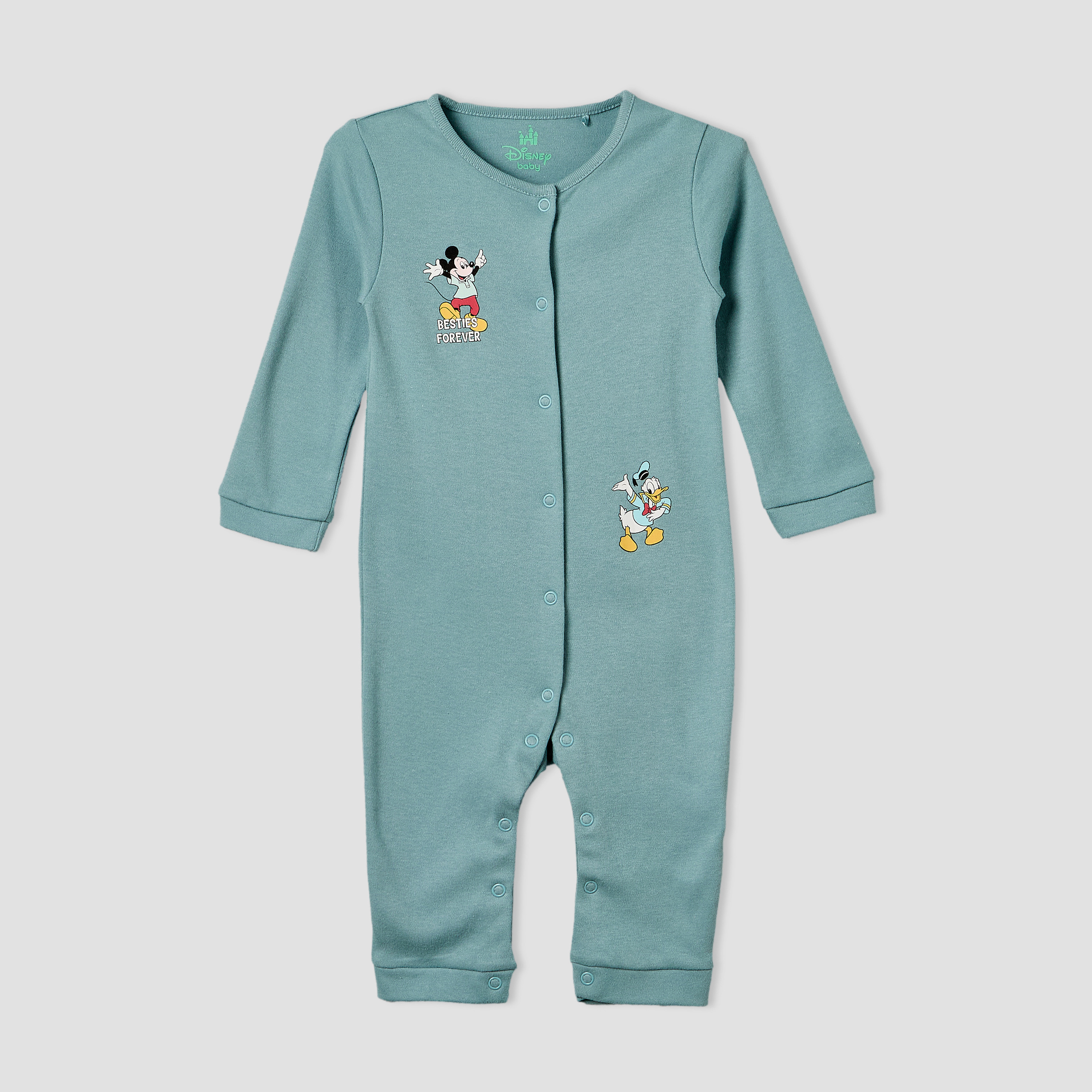 Set of 2 Disney Cotton Crew Neck Sleepsuit with Romper-baby-boys-clothing-rompers-image-3