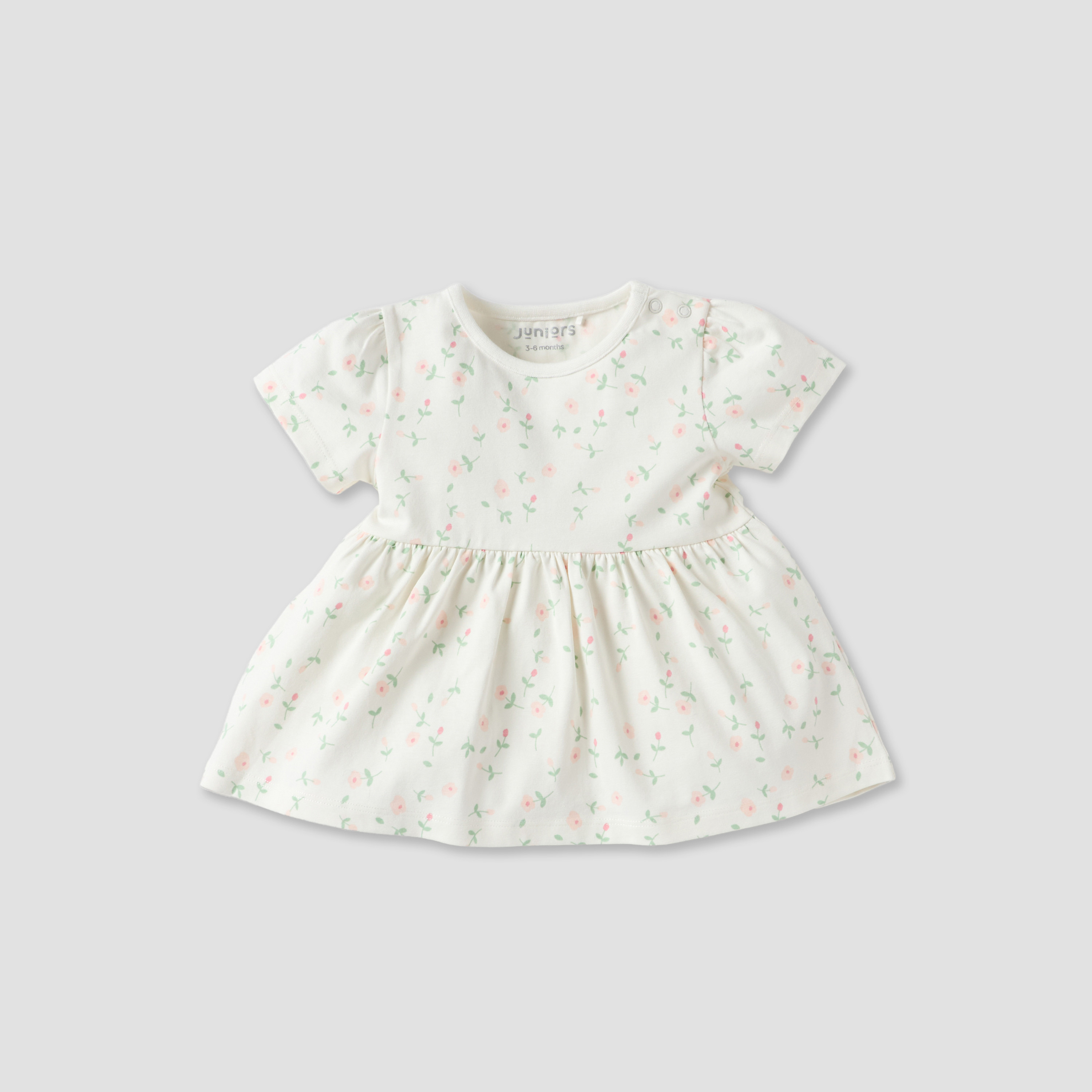 فساتين إيه لاين متنوعة بياقة مستديرة من جونيورز - طقم من قطعتين-baby-girls-clothing-dressesandjumpsuits-image-3