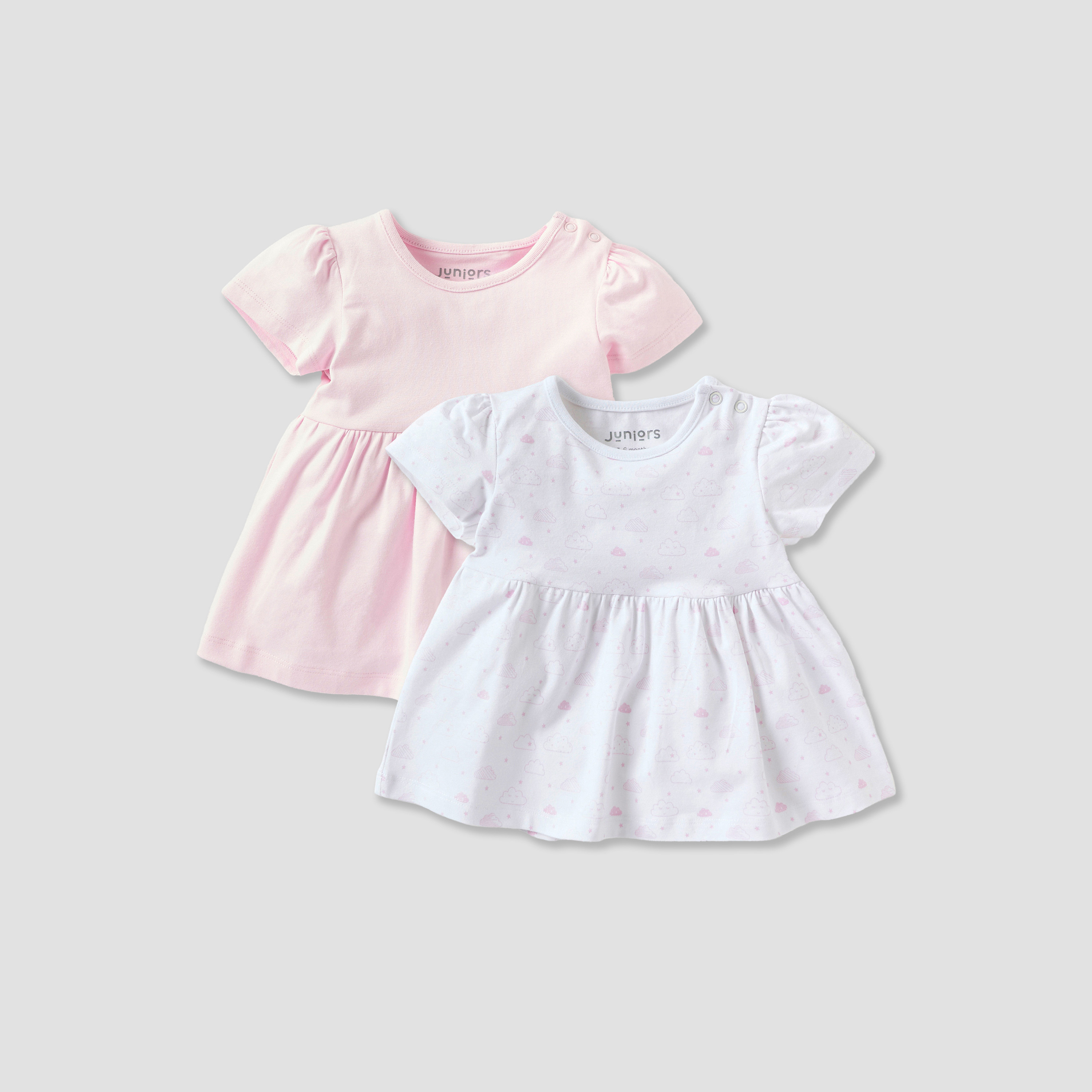 فستان إيه لاين متنوع بأكمام كاب من جونيورز-baby-girls-clothing-dressesandjumpsuits-image-1