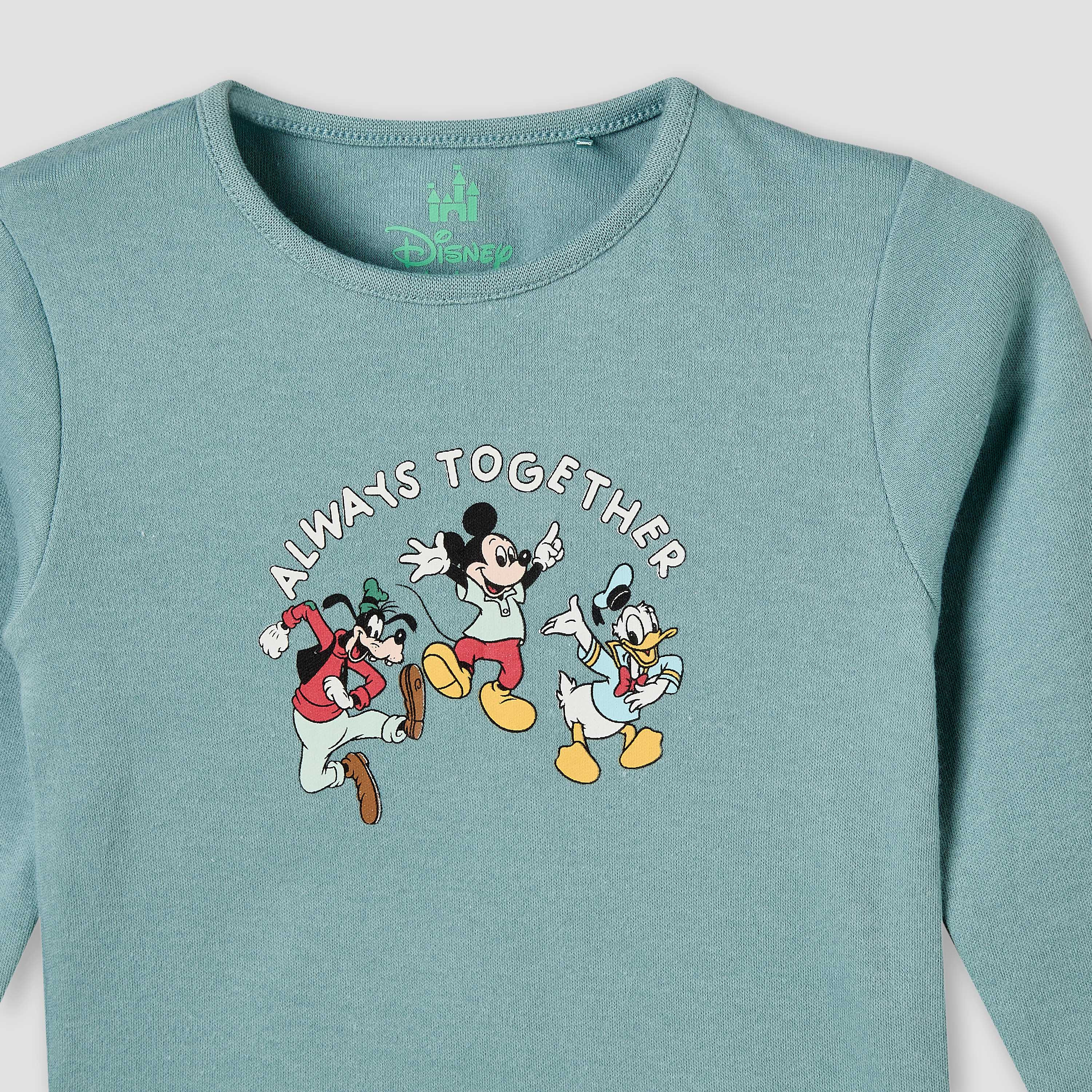 Pack of 2 Disney Cotton Crew Neck Long Sleeves Pyjama Set with Mickey Mouse and Friends Print-baby-boys-clothing-nightwear-pyjamasets-image-6
