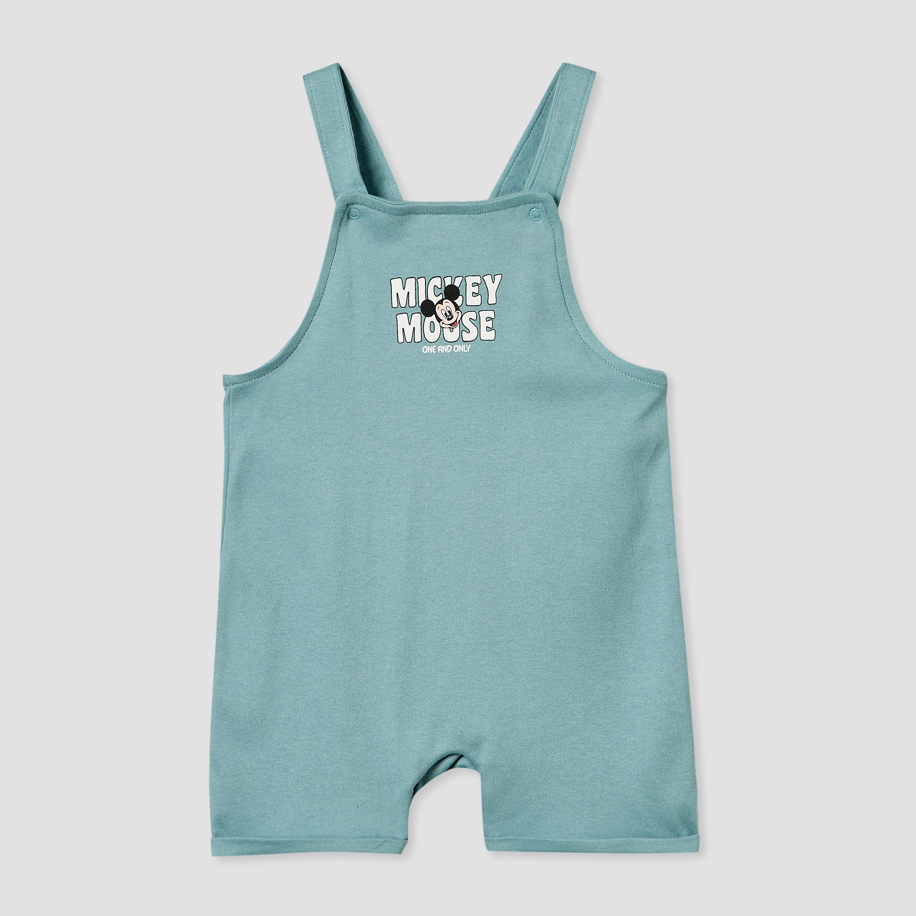 Disney Crew Neck Short Sleeves T-shirt and Dungaree Set with Mickey Mouse and Friends Print-baby-boys-clothing-setsandcoords-image-4