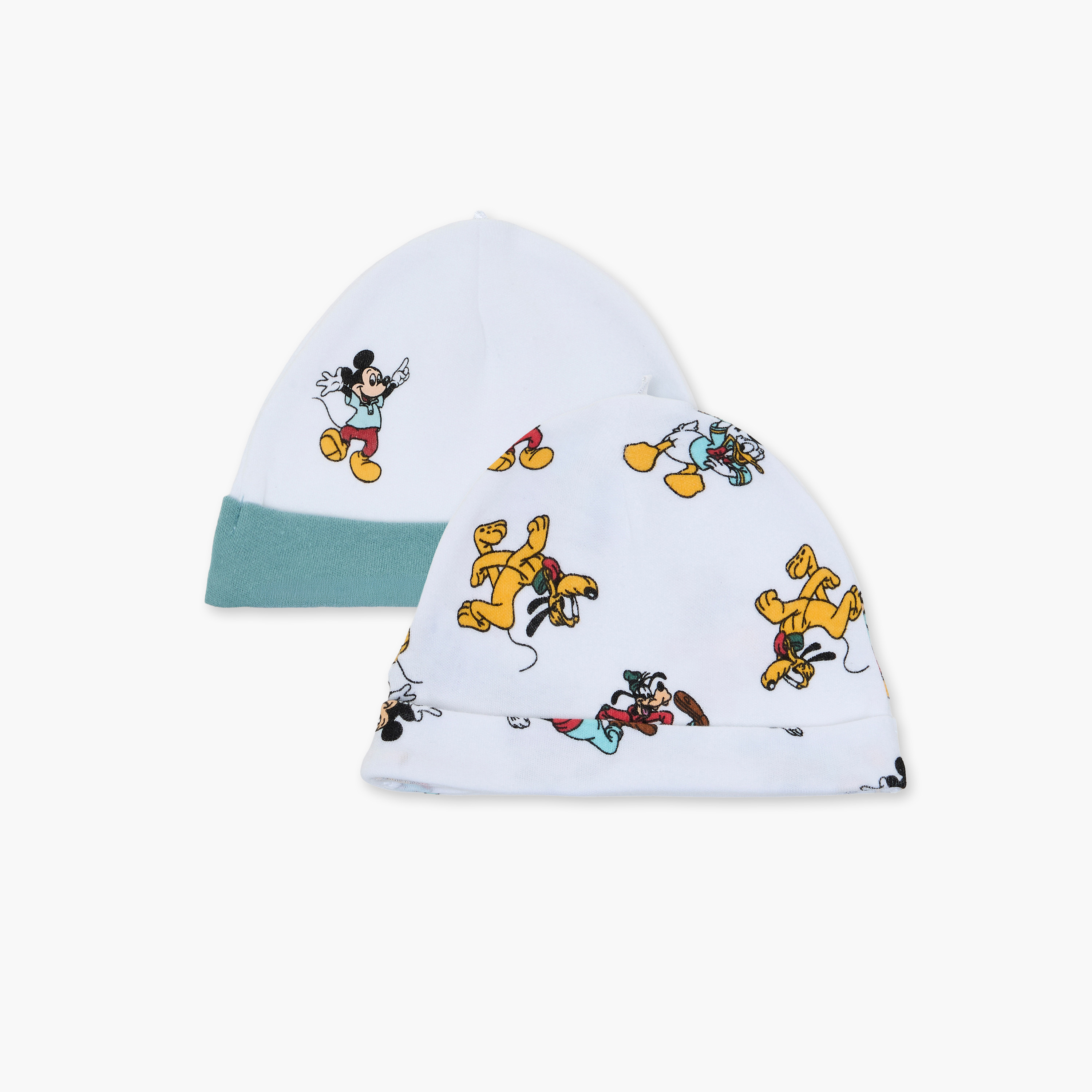 Pack of 2 Disney Cap with Mickey Mouse Print-baby-boys-accessories-caps-image-1