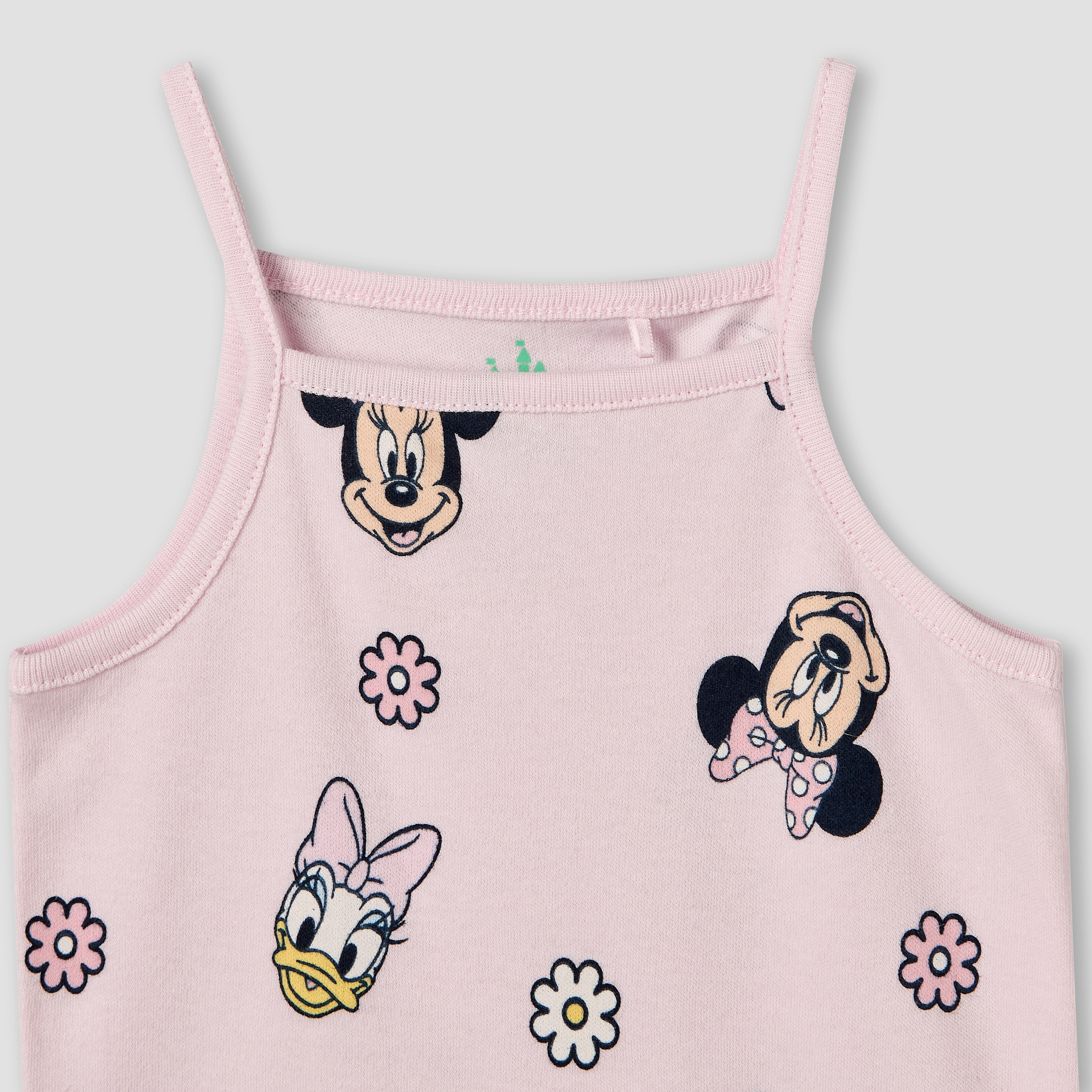 Pack of 3 Disney Cotton Square Neck Sleeveless Bodysuit with Minnie Mouse and Daisy Duck Print-baby-girls-clothing-bodysuits-image-6
