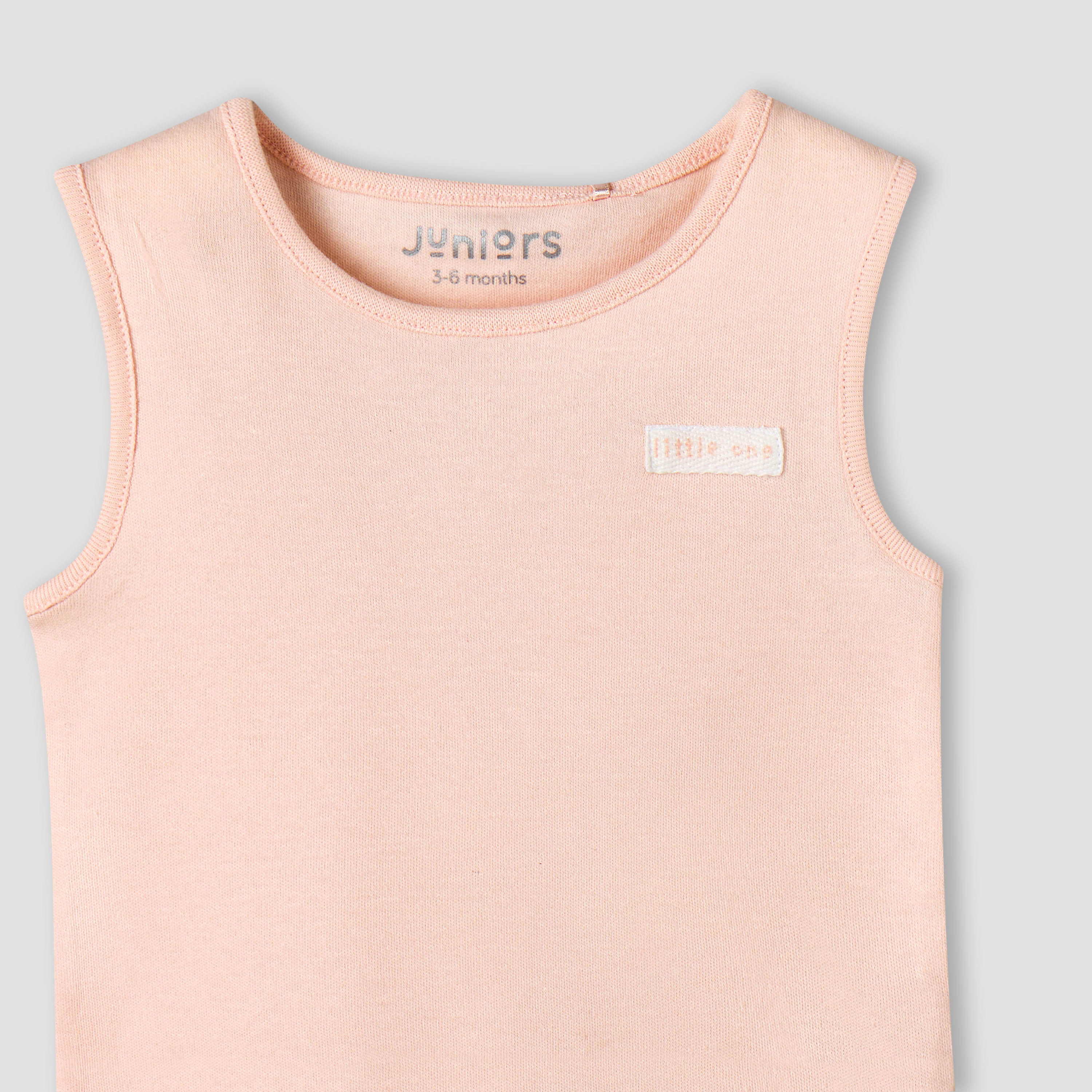 Pack of 3 Juniors Cotton Sleeveless Bodysuit with Snap Button Closure-baby-girls-clothing-bodysuits-image-6