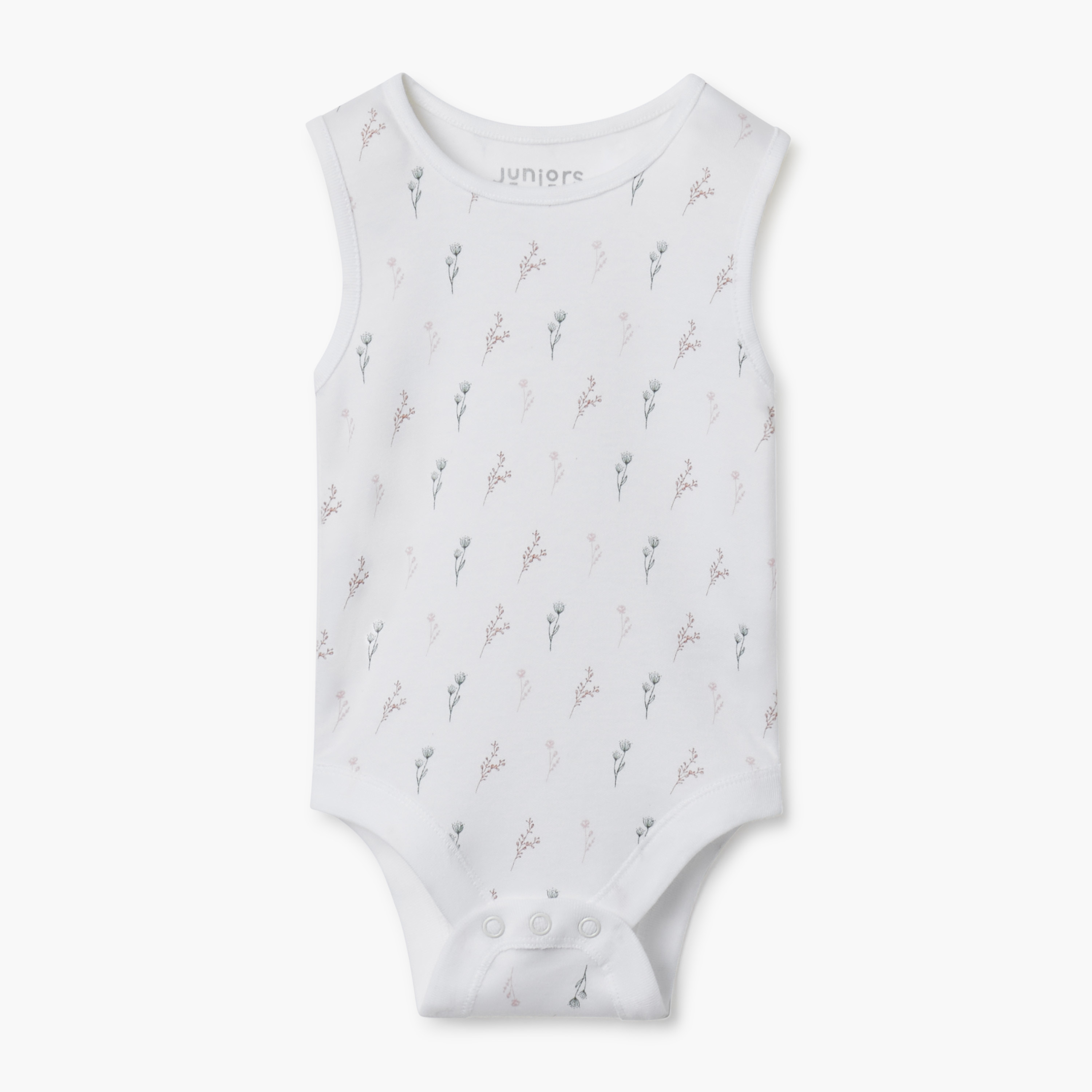 Juniors Printed Sleeveless Bodysuit - Set of 3-baby-girls-clothing-bodysuits-image-2