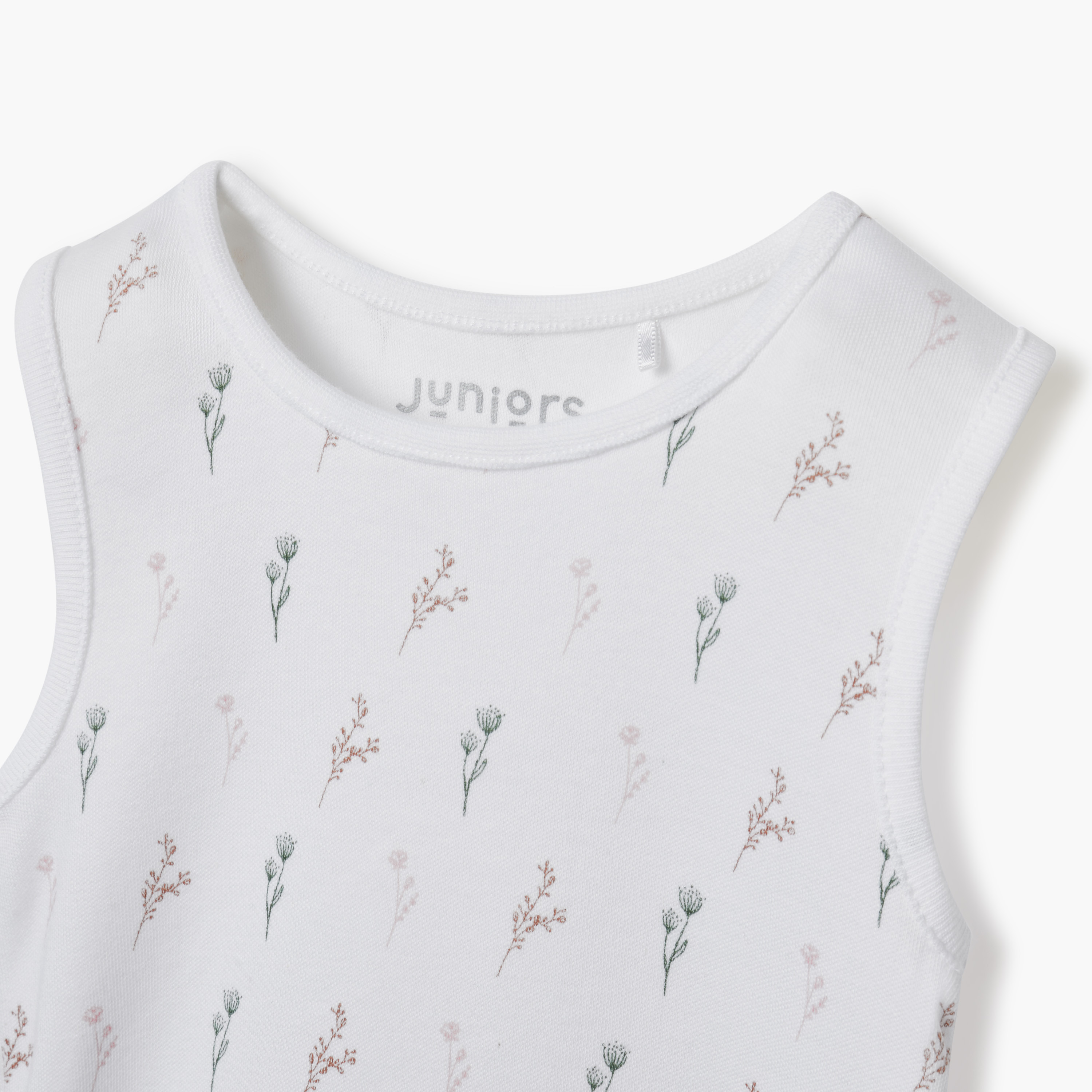Juniors Printed Sleeveless Bodysuit - Set of 3-baby-girls-clothing-bodysuits-image-5